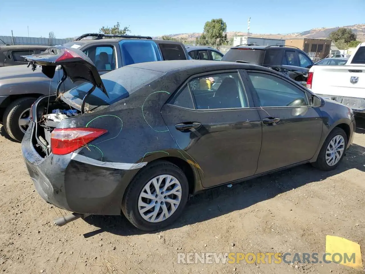 3 Photograph of a damaged car 5YFBURHE2KP881293 TOYOTA COROLLA 2019