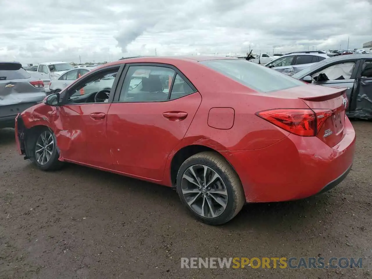 2 Photograph of a damaged car 5YFBURHE2KP882606 TOYOTA COROLLA 2019