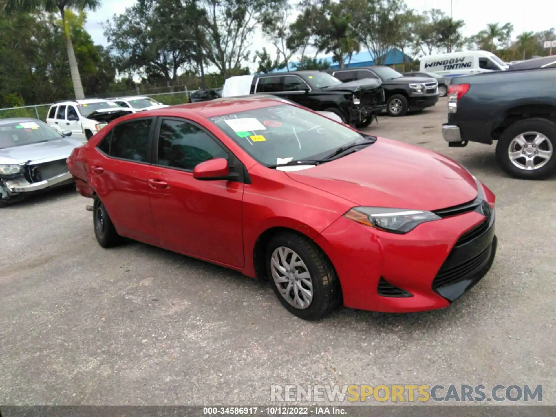 1 Photograph of a damaged car 5YFBURHE2KP883349 TOYOTA COROLLA 2019