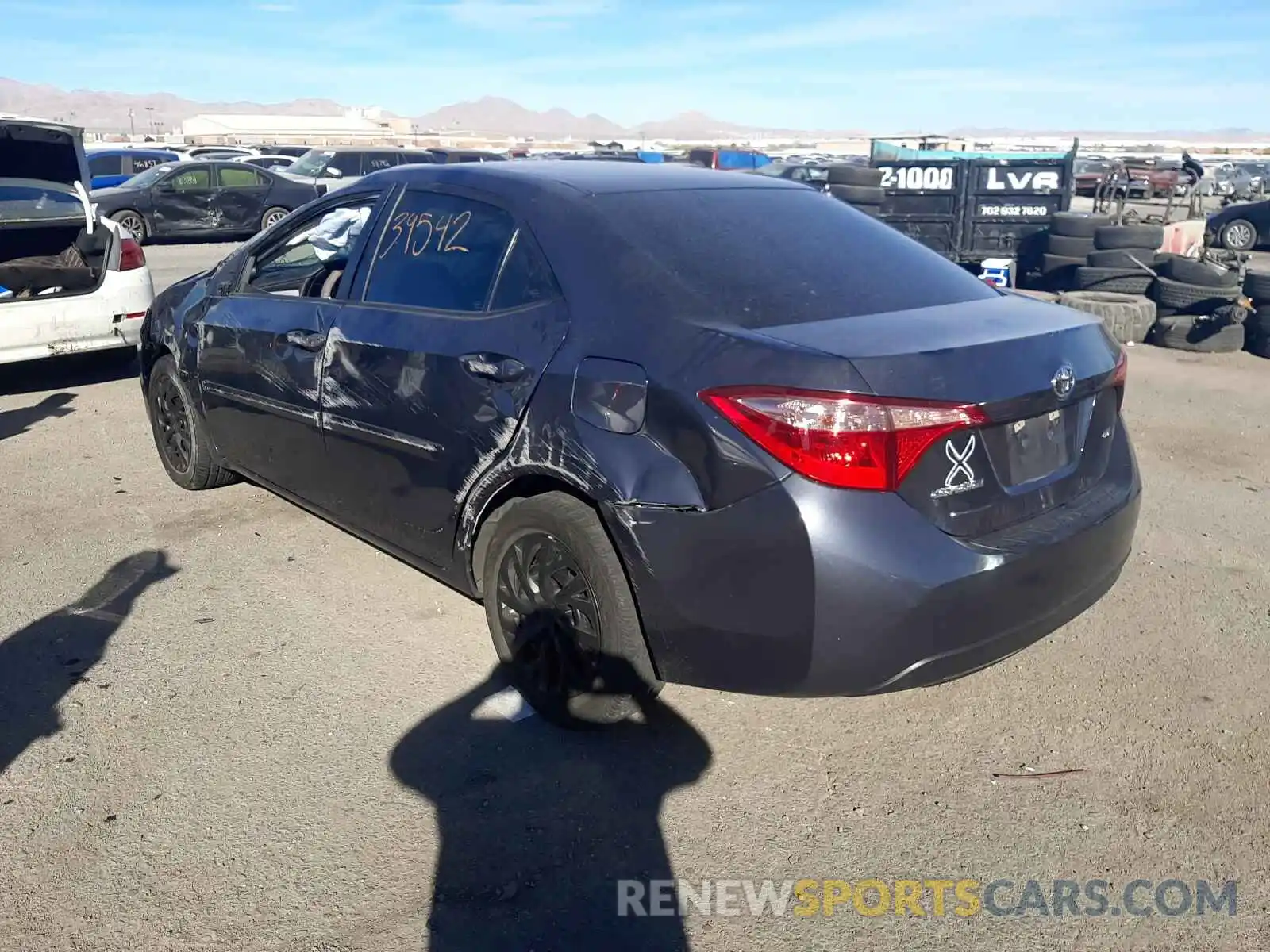 3 Photograph of a damaged car 5YFBURHE2KP886087 TOYOTA COROLLA 2019