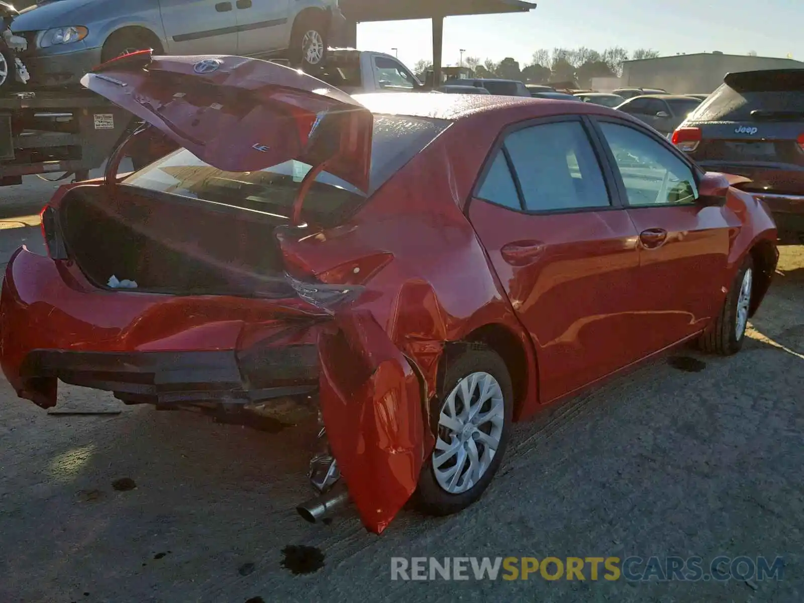 4 Photograph of a damaged car 5YFBURHE2KP888647 TOYOTA COROLLA 2019