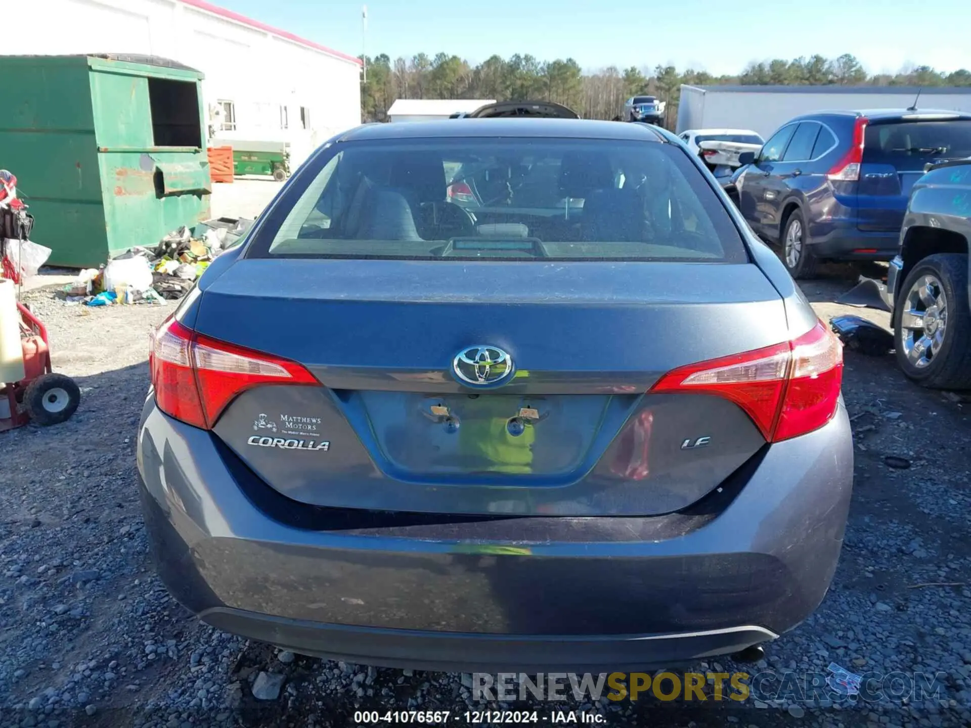 17 Photograph of a damaged car 5YFBURHE2KP892617 TOYOTA COROLLA 2019
