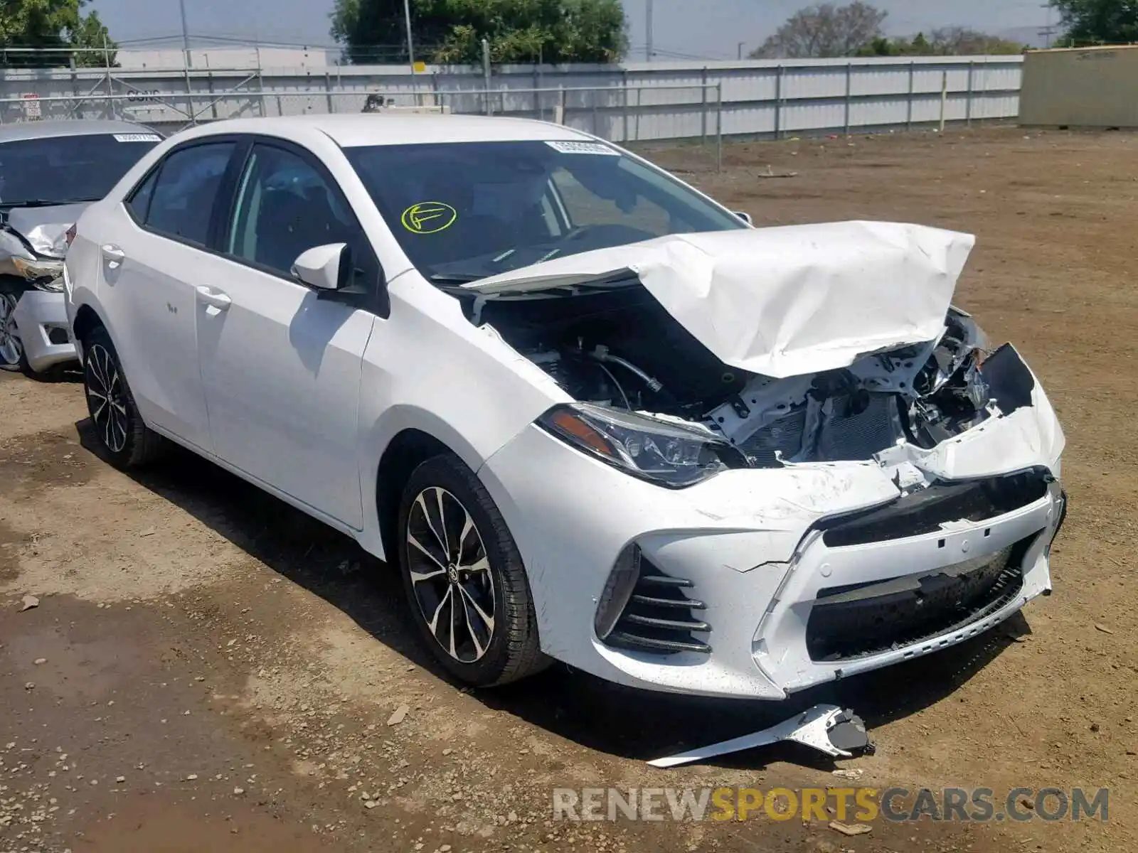 1 Photograph of a damaged car 5YFBURHE2KP893797 TOYOTA COROLLA 2019