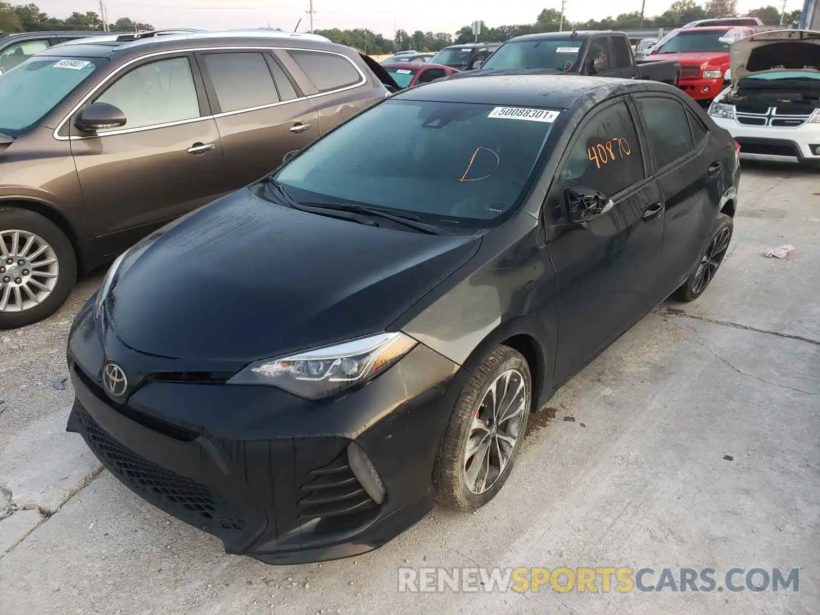 2 Photograph of a damaged car 5YFBURHE2KP895050 TOYOTA COROLLA 2019