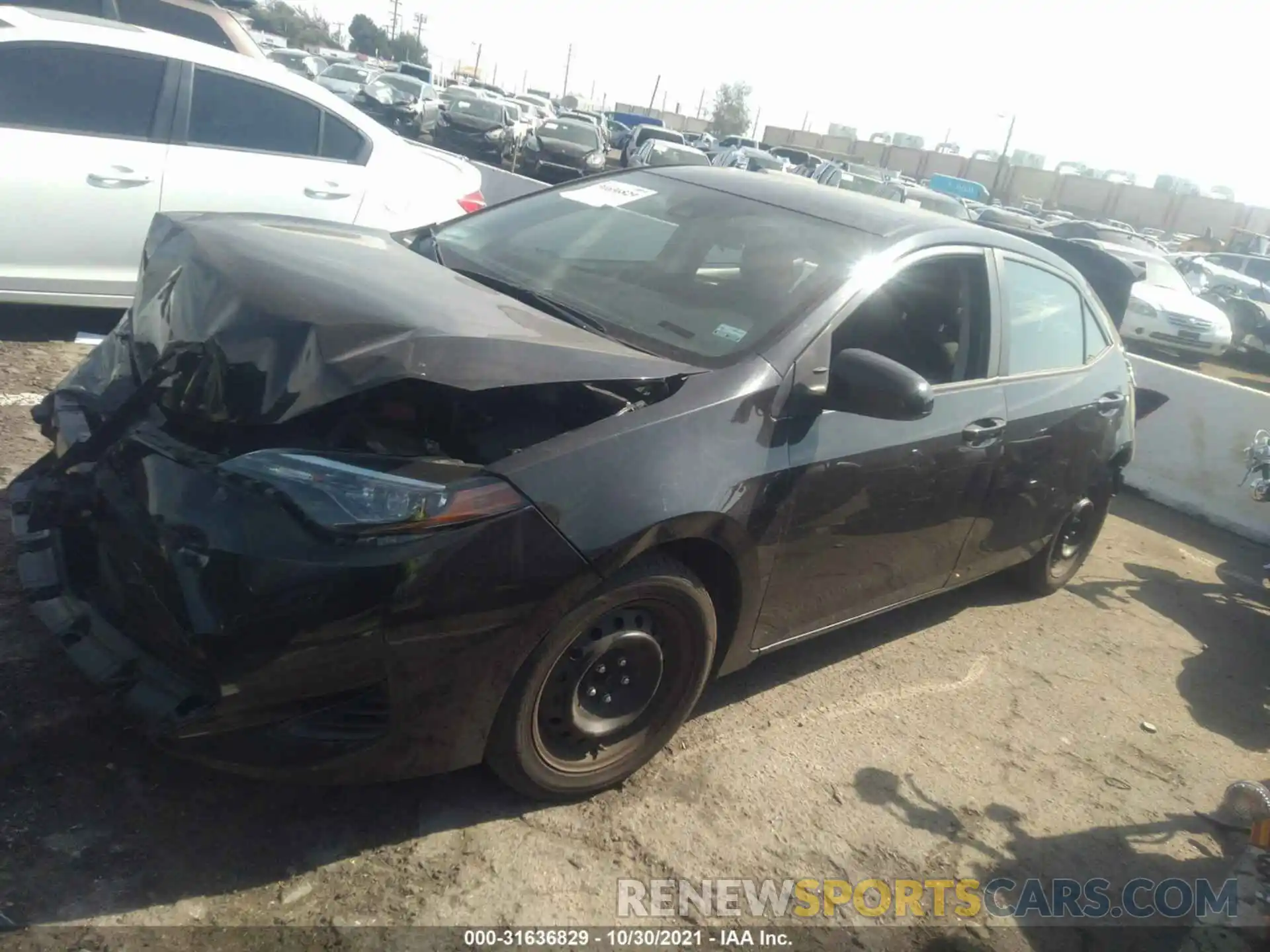 2 Photograph of a damaged car 5YFBURHE2KP896117 TOYOTA COROLLA 2019