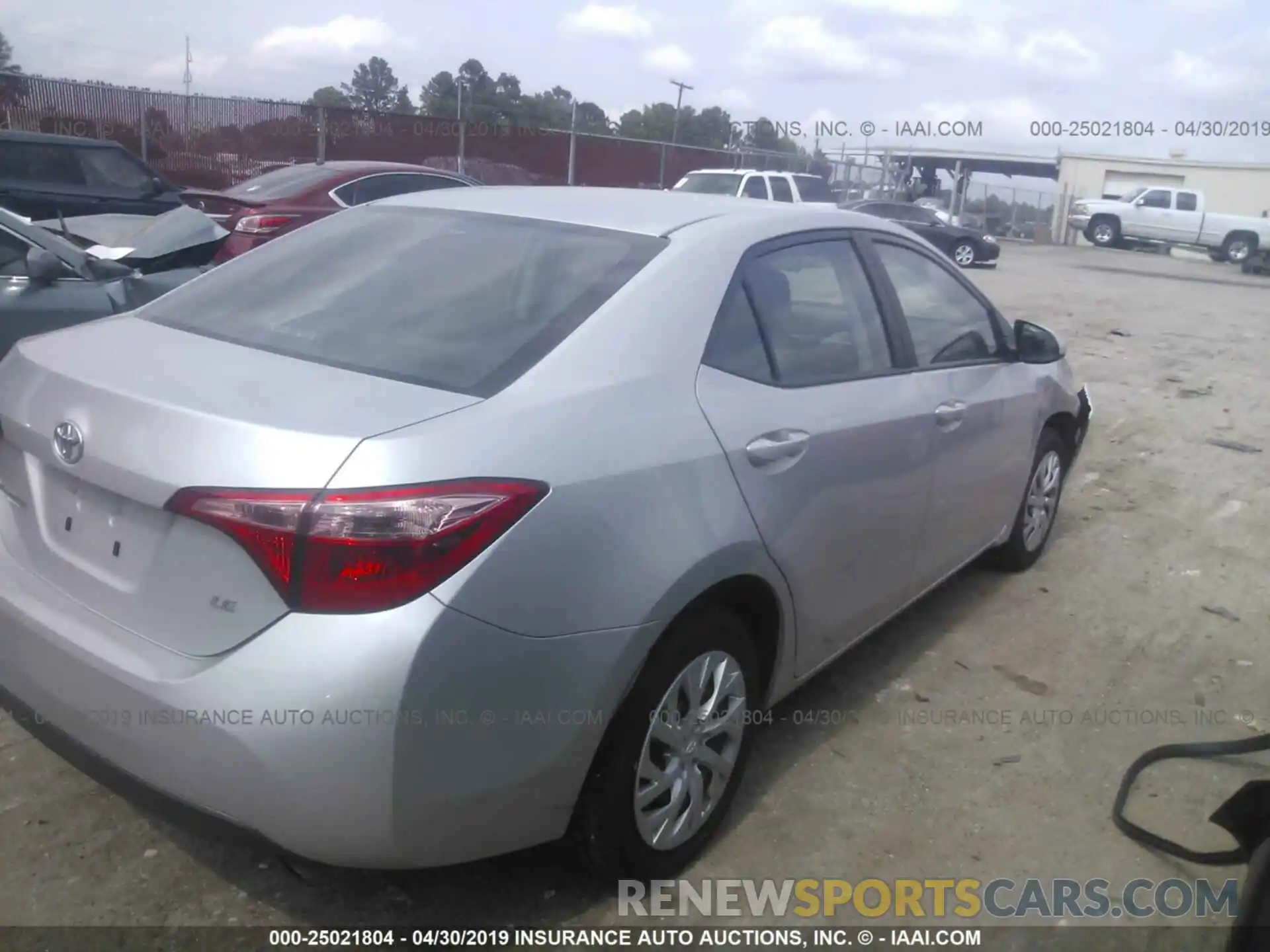 4 Photograph of a damaged car 5YFBURHE2KP896568 TOYOTA COROLLA 2019