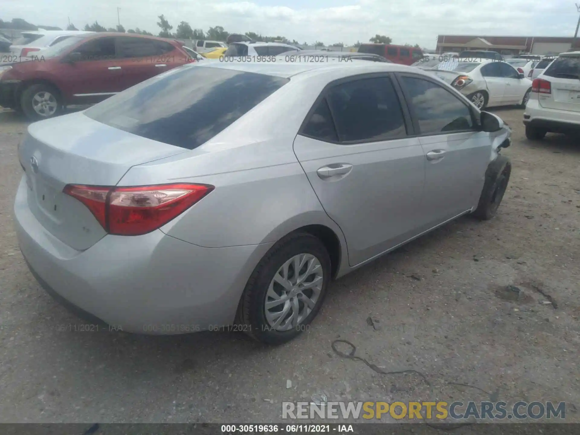 4 Photograph of a damaged car 5YFBURHE2KP896733 TOYOTA COROLLA 2019