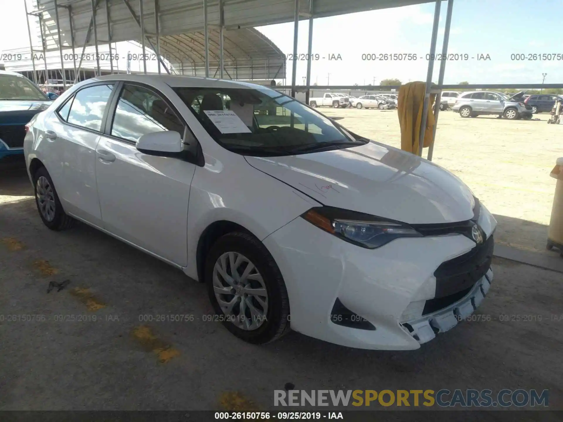 1 Photograph of a damaged car 5YFBURHE2KP897073 TOYOTA COROLLA 2019