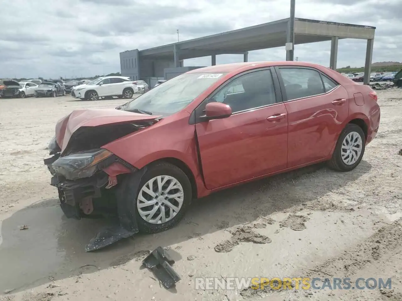 1 Photograph of a damaged car 5YFBURHE2KP899518 TOYOTA COROLLA 2019
