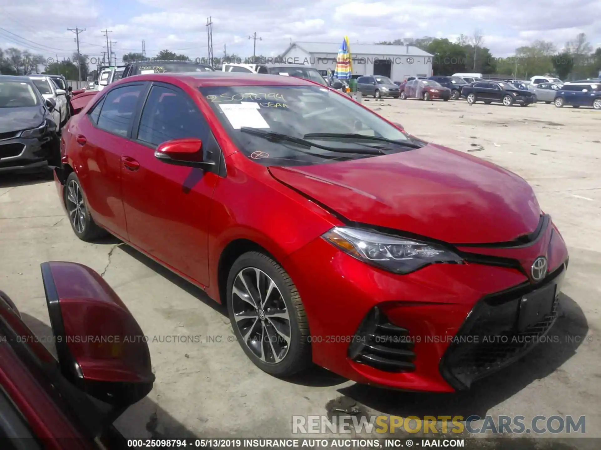 1 Photograph of a damaged car 5YFBURHE2KP902546 TOYOTA COROLLA 2019