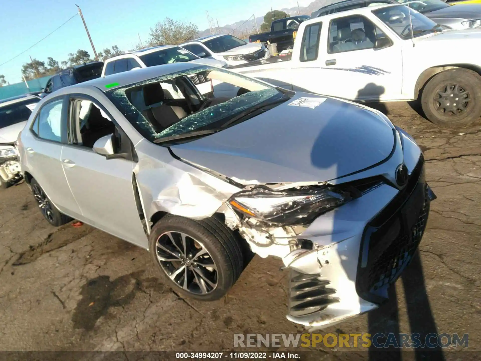 1 Photograph of a damaged car 5YFBURHE2KP904300 TOYOTA COROLLA 2019