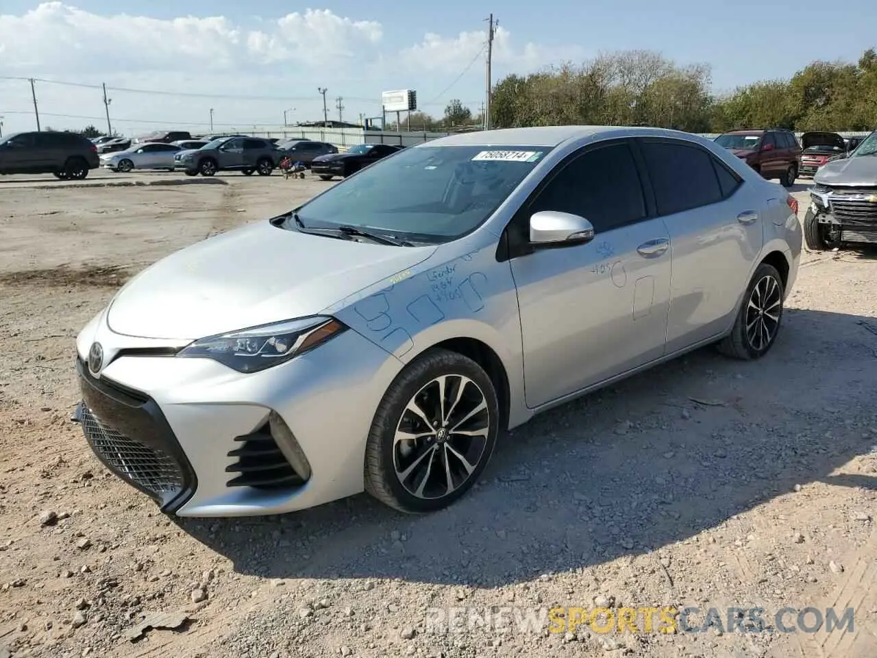 1 Photograph of a damaged car 5YFBURHE2KP905074 TOYOTA COROLLA 2019