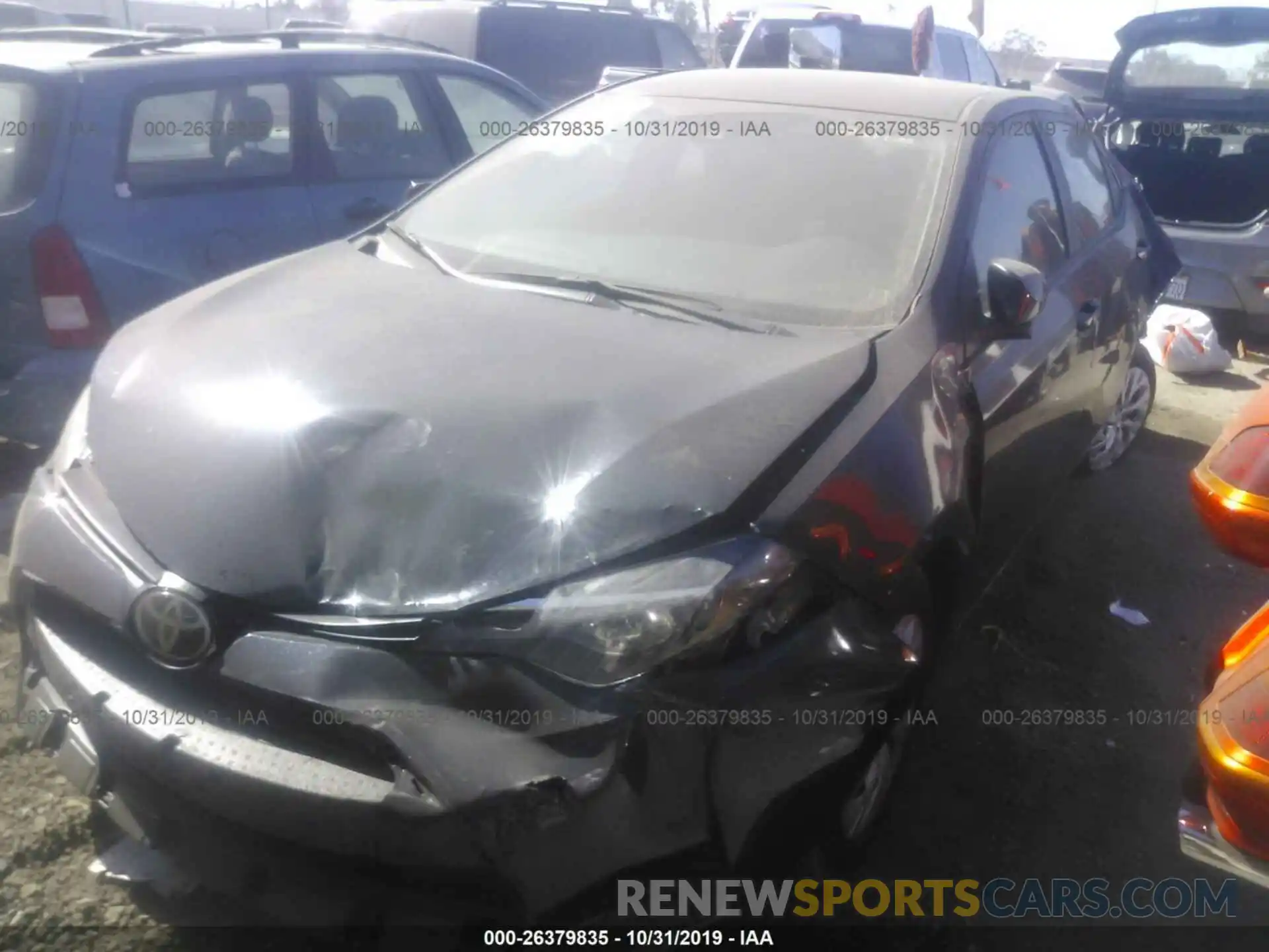 2 Photograph of a damaged car 5YFBURHE2KP906323 TOYOTA COROLLA 2019