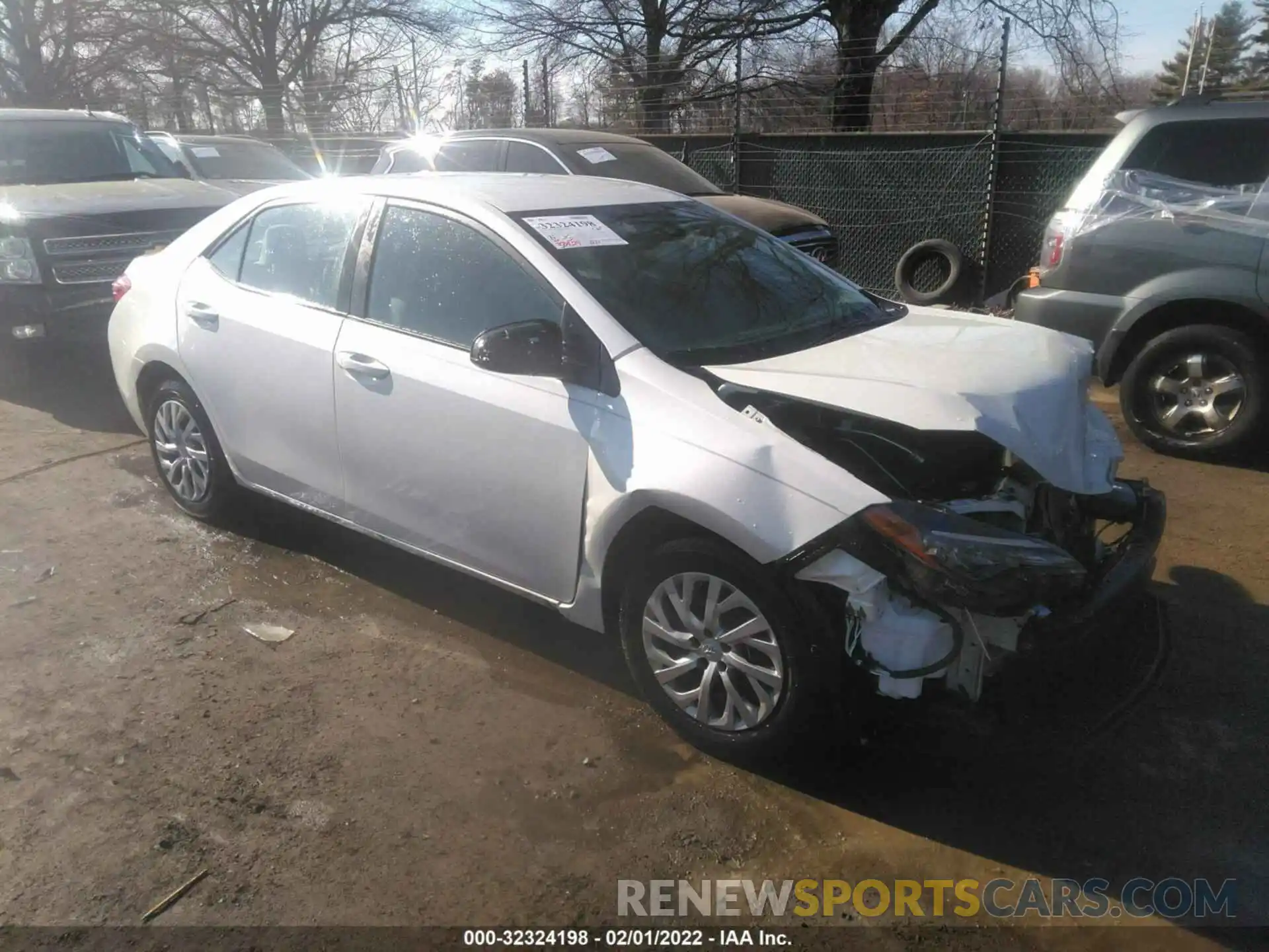 1 Photograph of a damaged car 5YFBURHE2KP909156 TOYOTA COROLLA 2019