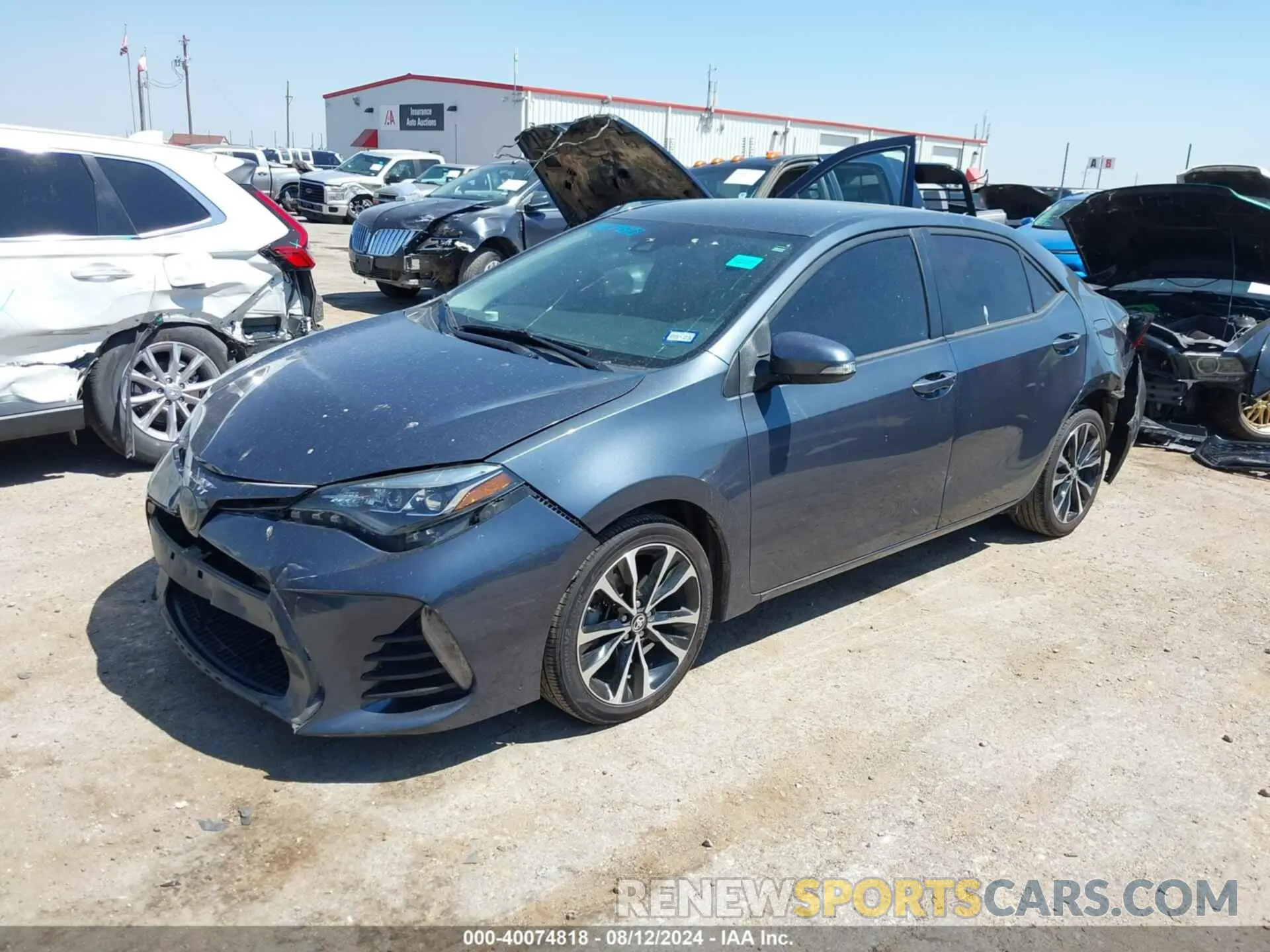 2 Photograph of a damaged car 5YFBURHE2KP910307 TOYOTA COROLLA 2019