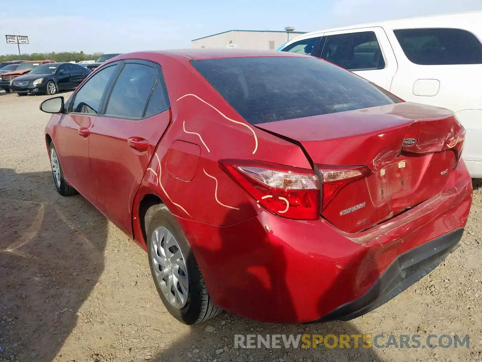 3 Photograph of a damaged car 5YFBURHE2KP915992 TOYOTA COROLLA 2019