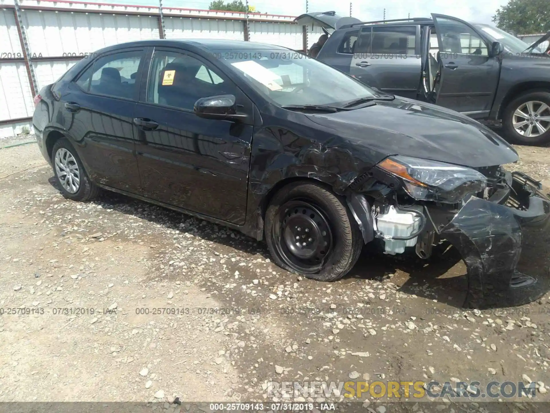 1 Photograph of a damaged car 5YFBURHE2KP916026 TOYOTA COROLLA 2019