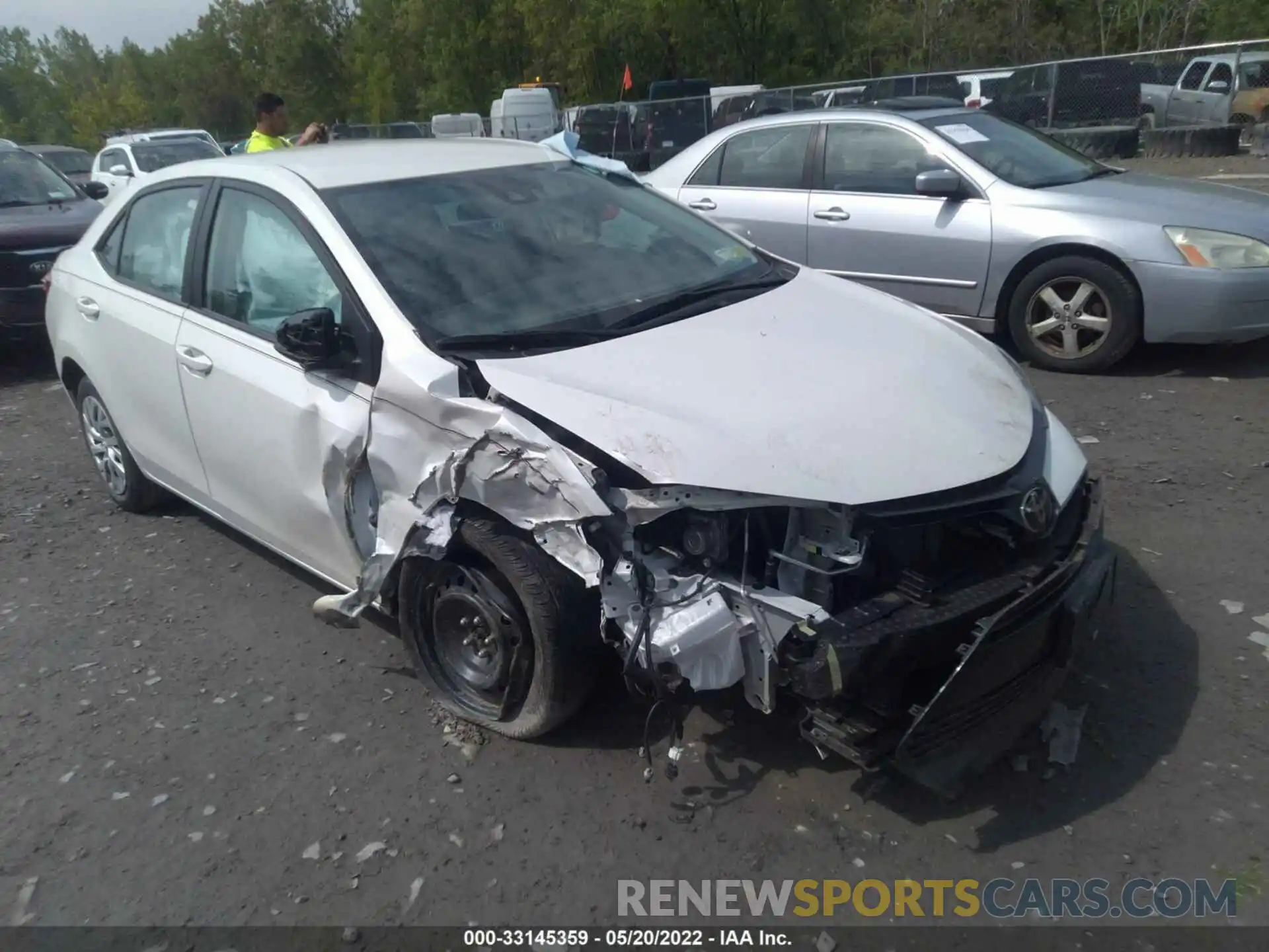 1 Photograph of a damaged car 5YFBURHE2KP916625 TOYOTA COROLLA 2019