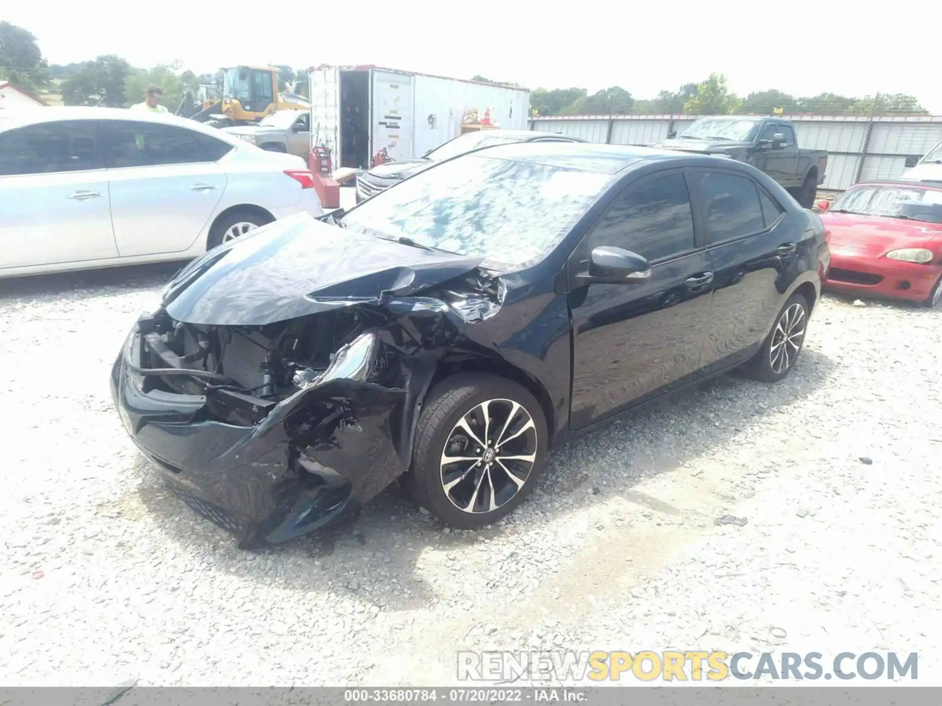 2 Photograph of a damaged car 5YFBURHE2KP917399 TOYOTA COROLLA 2019