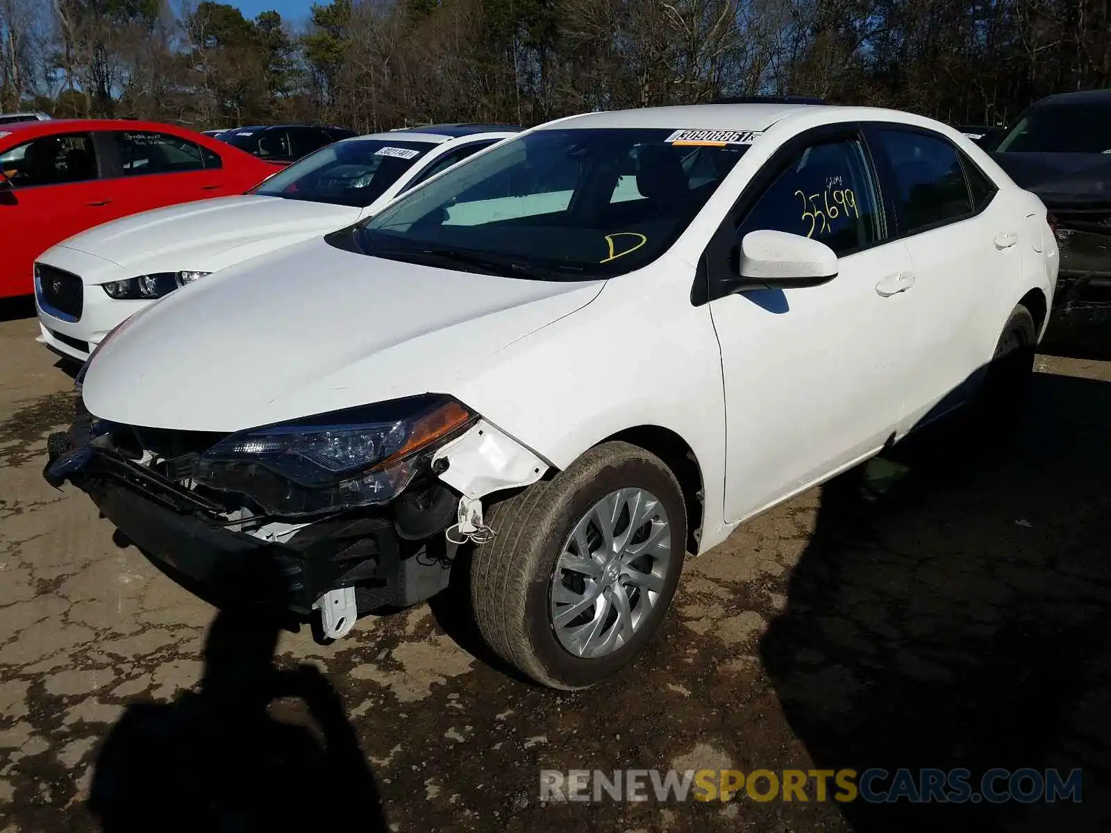 2 Photograph of a damaged car 5YFBURHE2KP919427 TOYOTA COROLLA 2019