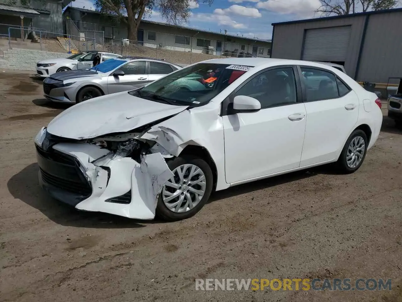 1 Photograph of a damaged car 5YFBURHE2KP924224 TOYOTA COROLLA 2019