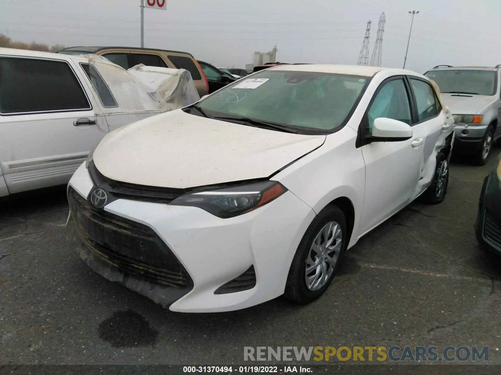 2 Photograph of a damaged car 5YFBURHE2KP926510 TOYOTA COROLLA 2019