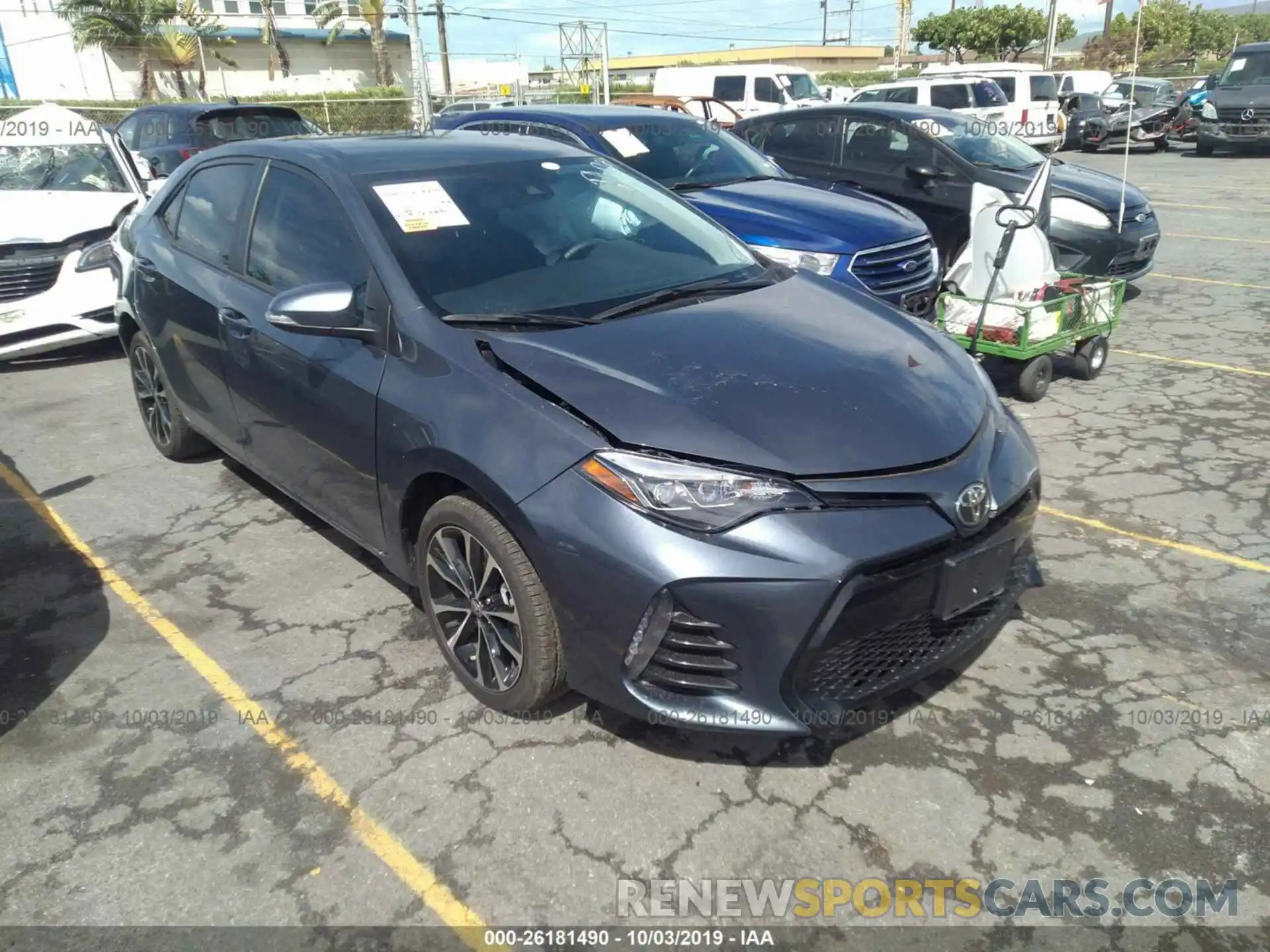 1 Photograph of a damaged car 5YFBURHE2KP926894 TOYOTA COROLLA 2019