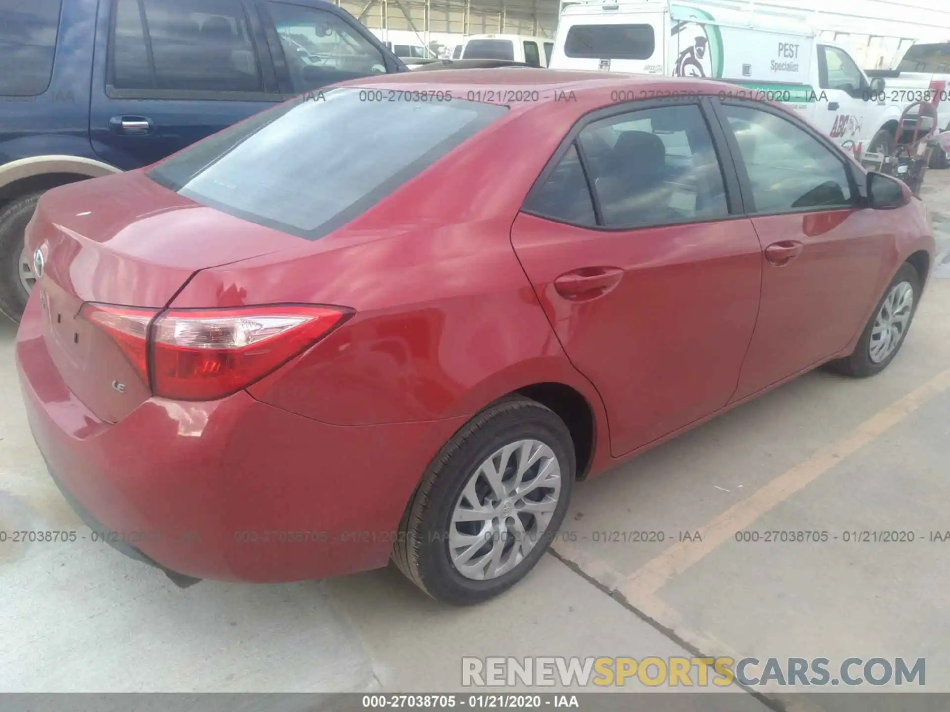 4 Photograph of a damaged car 5YFBURHE2KP933540 TOYOTA COROLLA 2019