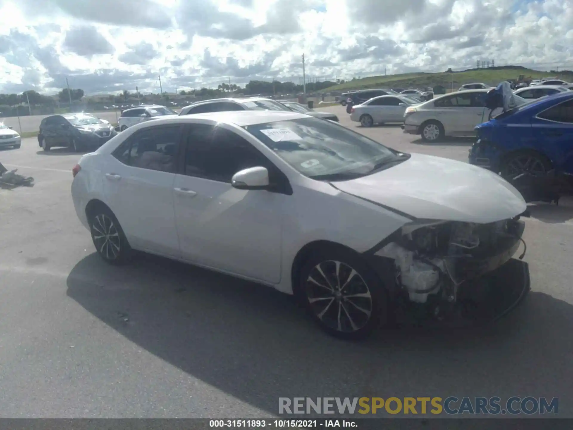 1 Photograph of a damaged car 5YFBURHE2KP934168 TOYOTA COROLLA 2019