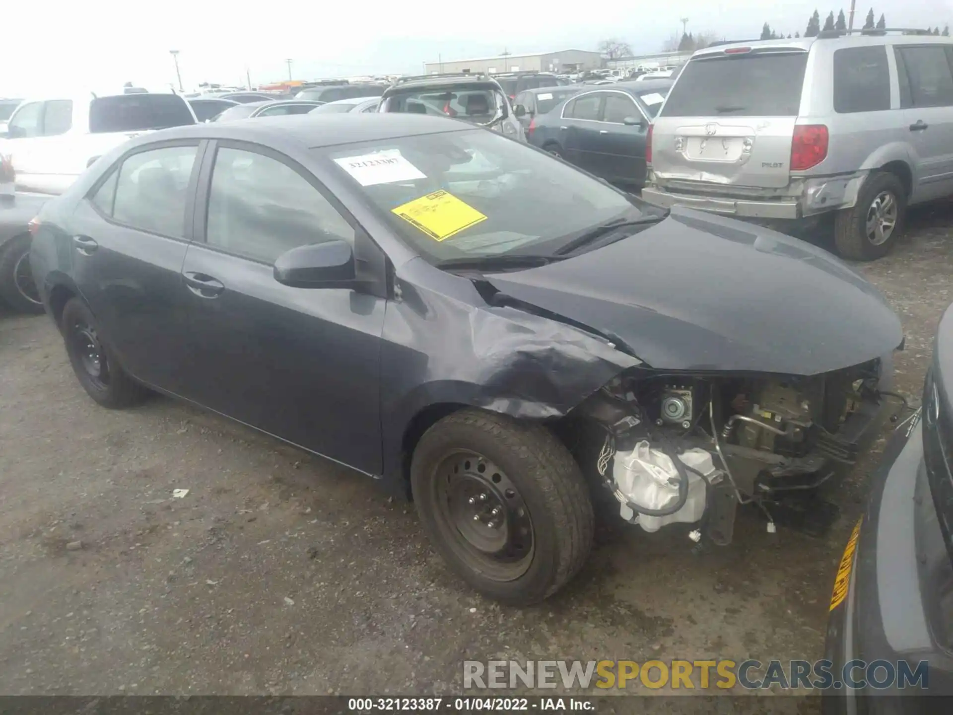 1 Photograph of a damaged car 5YFBURHE2KP936907 TOYOTA COROLLA 2019