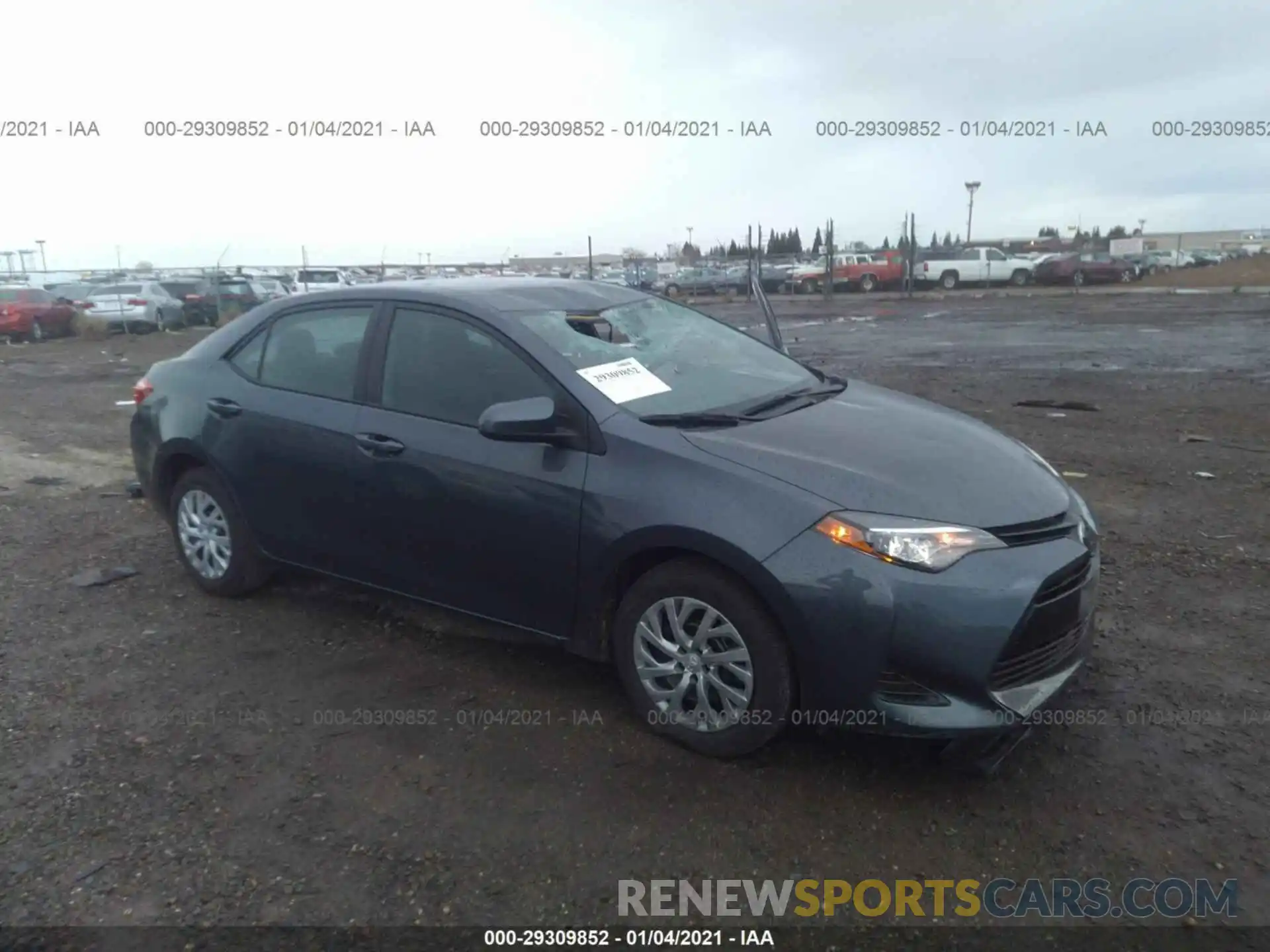 1 Photograph of a damaged car 5YFBURHE2KP937491 TOYOTA COROLLA 2019