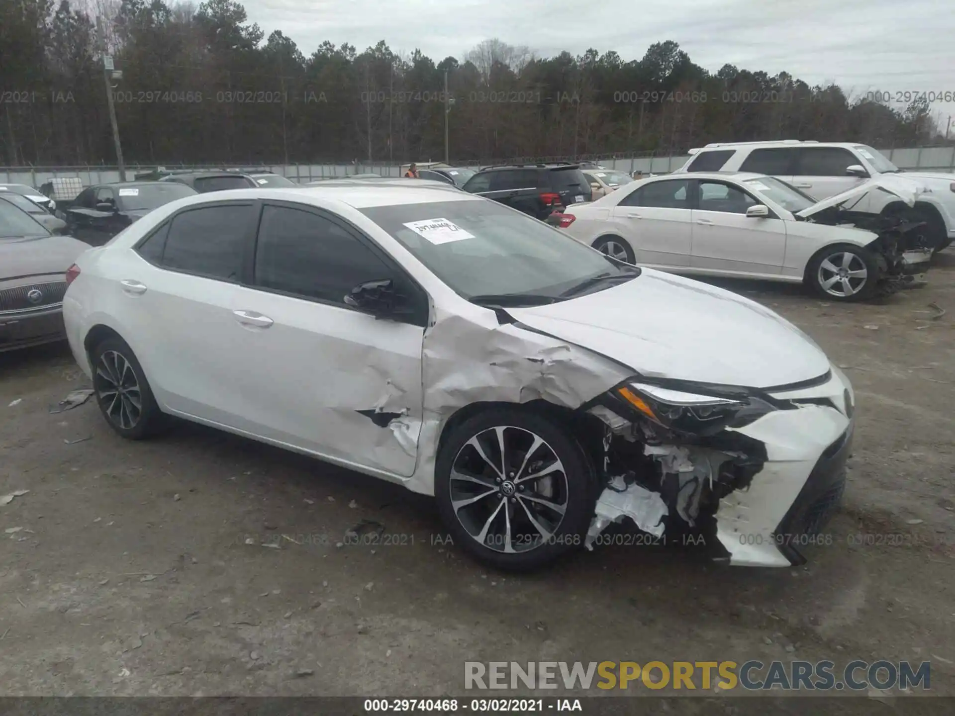 1 Photograph of a damaged car 5YFBURHE2KP938317 TOYOTA COROLLA 2019