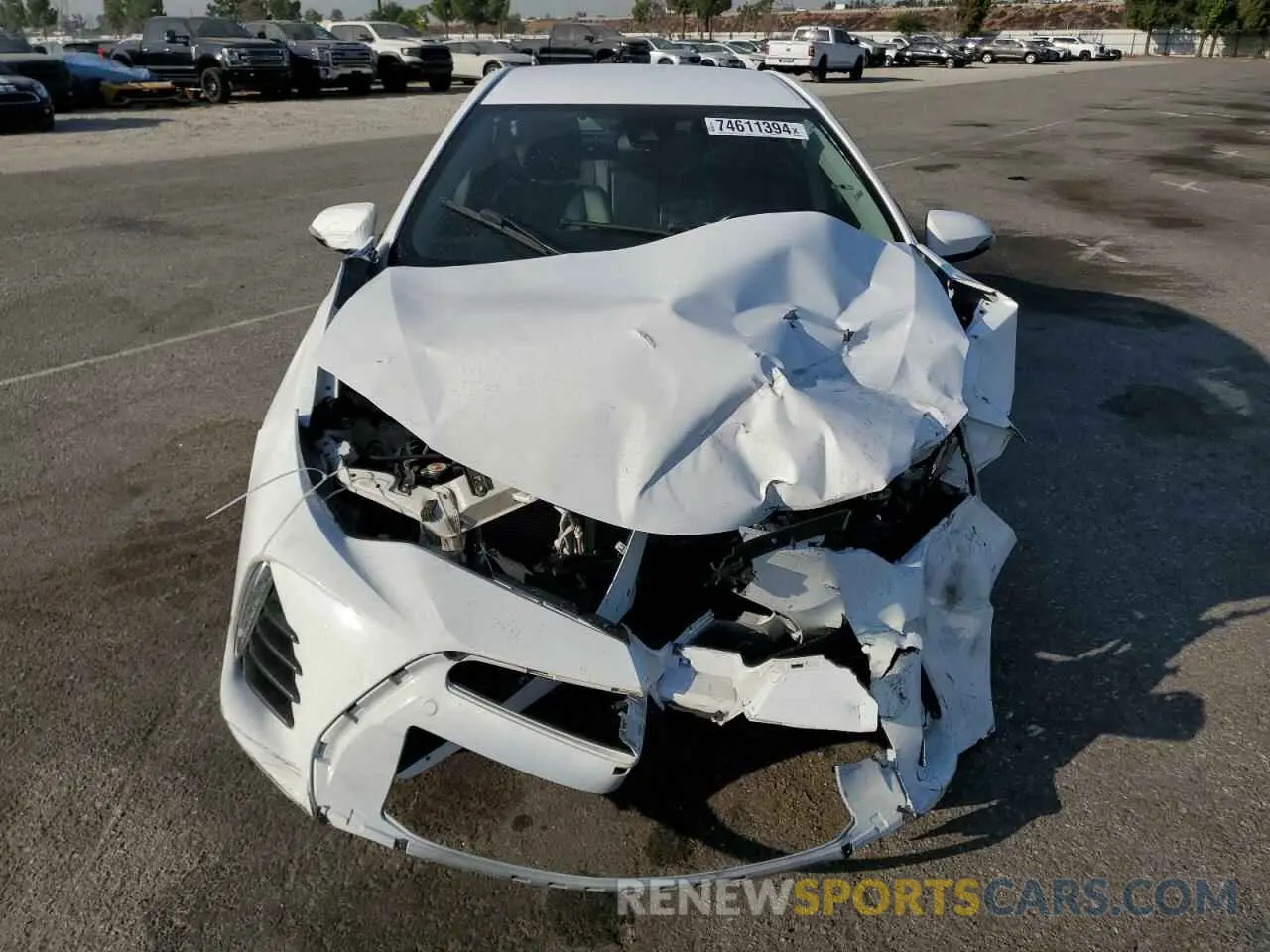 5 Photograph of a damaged car 5YFBURHE2KP938527 TOYOTA COROLLA 2019