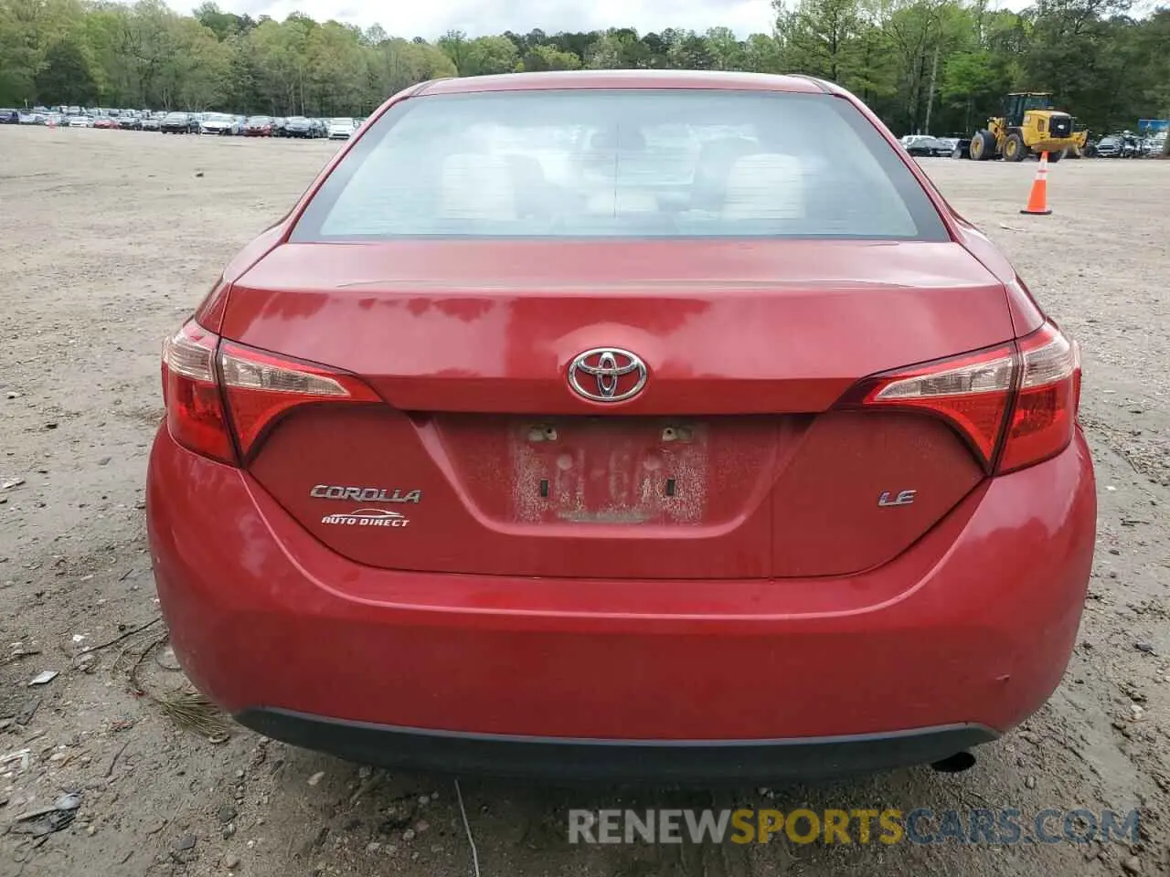 6 Photograph of a damaged car 5YFBURHE2KP939340 TOYOTA COROLLA 2019