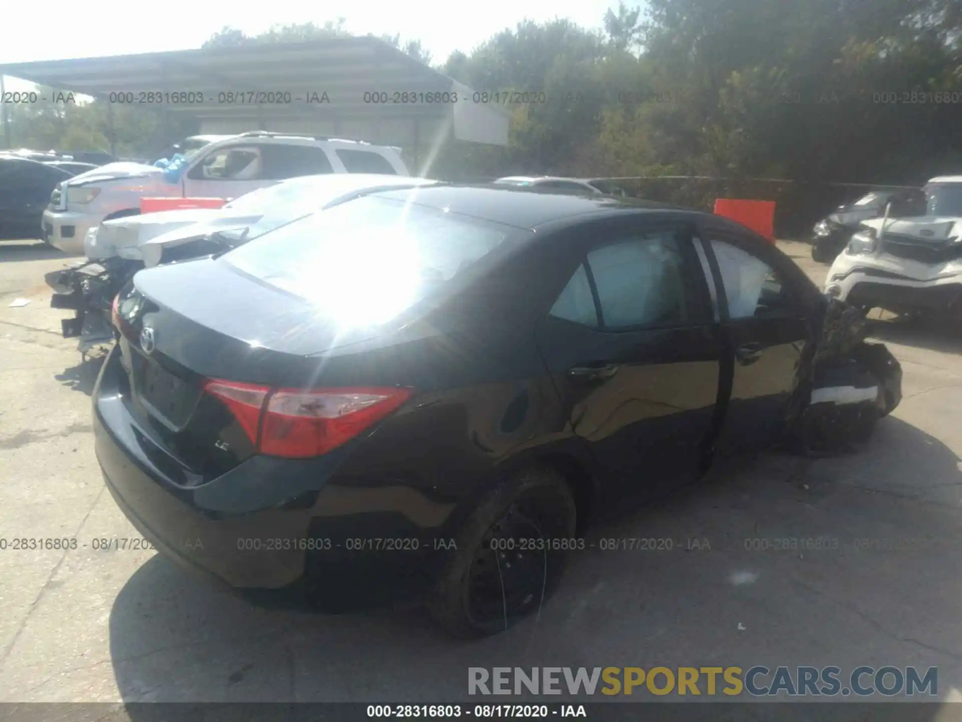 4 Photograph of a damaged car 5YFBURHE2KP939869 TOYOTA COROLLA 2019