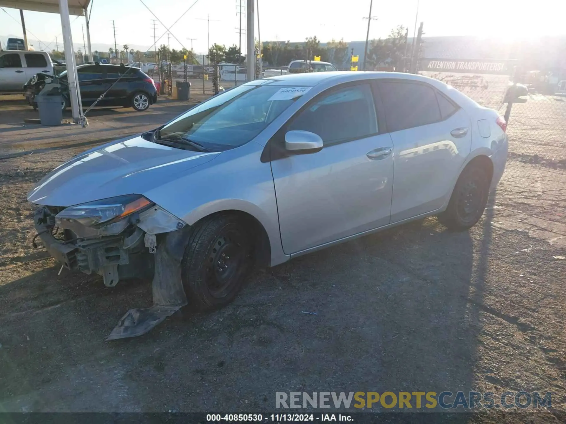 2 Photograph of a damaged car 5YFBURHE2KP940035 TOYOTA COROLLA 2019