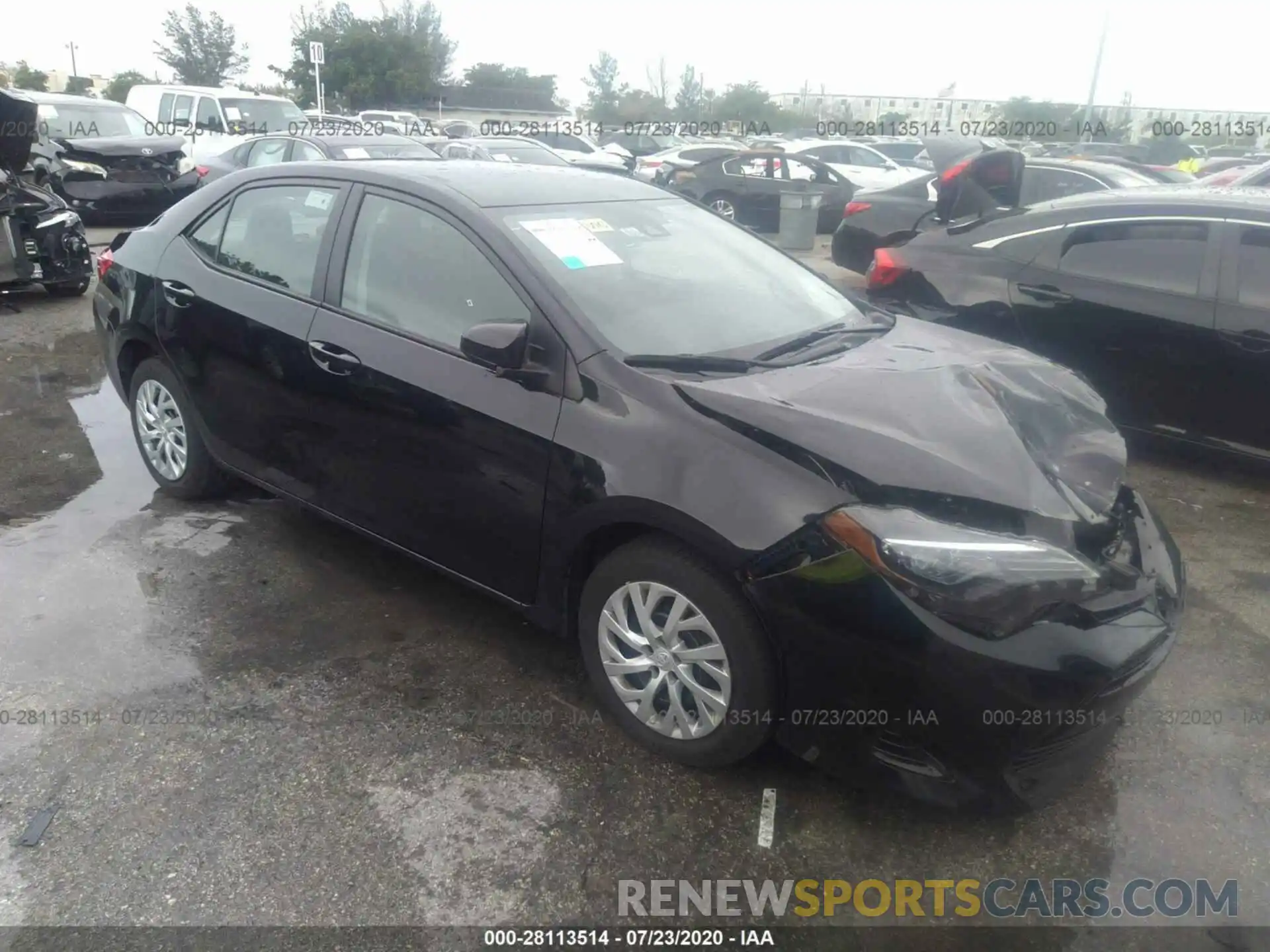 1 Photograph of a damaged car 5YFBURHE2KP945073 TOYOTA COROLLA 2019