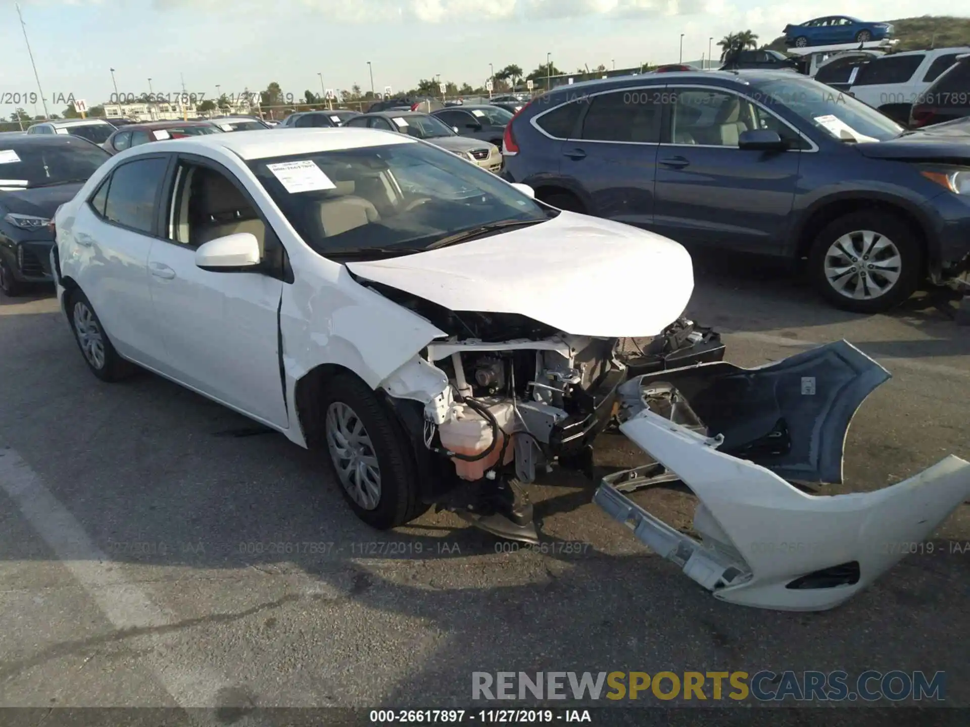 1 Photograph of a damaged car 5YFBURHE2KP945638 TOYOTA COROLLA 2019