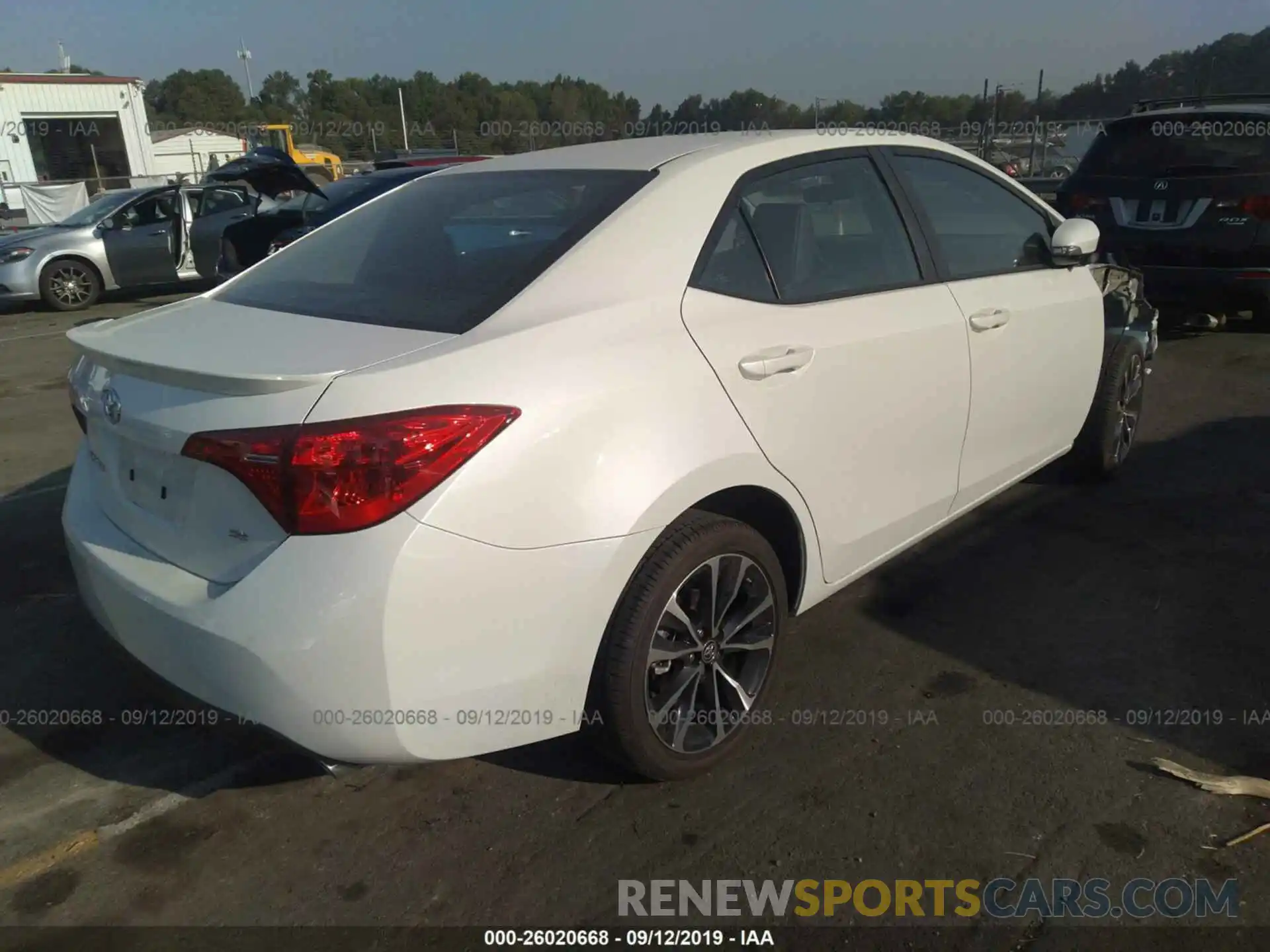 4 Photograph of a damaged car 5YFBURHE2KP947390 TOYOTA COROLLA 2019