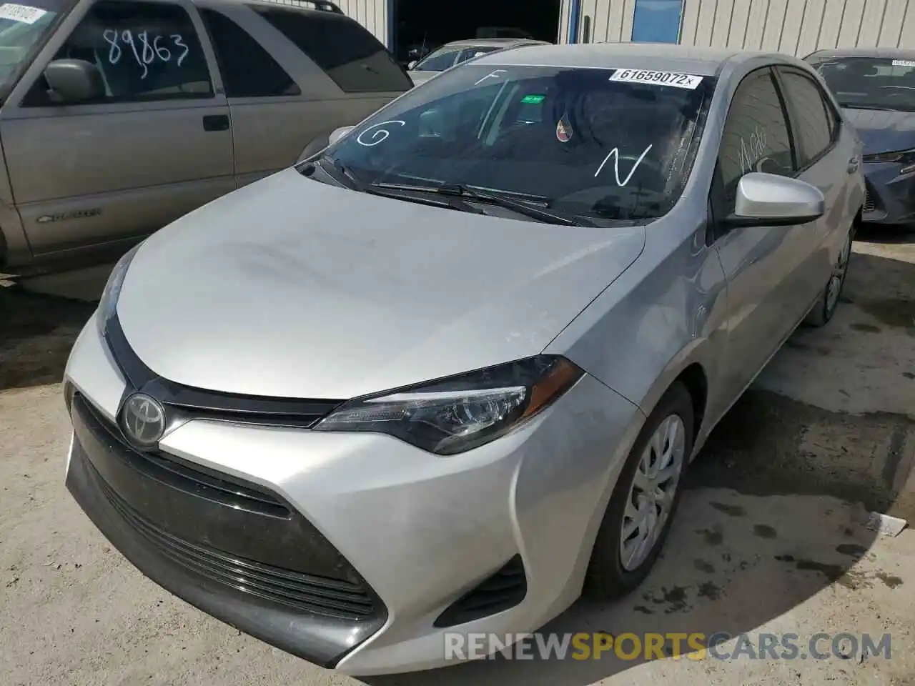 2 Photograph of a damaged car 5YFBURHE2KP948619 TOYOTA COROLLA 2019