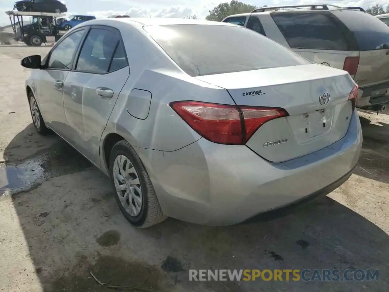 3 Photograph of a damaged car 5YFBURHE2KP948619 TOYOTA COROLLA 2019