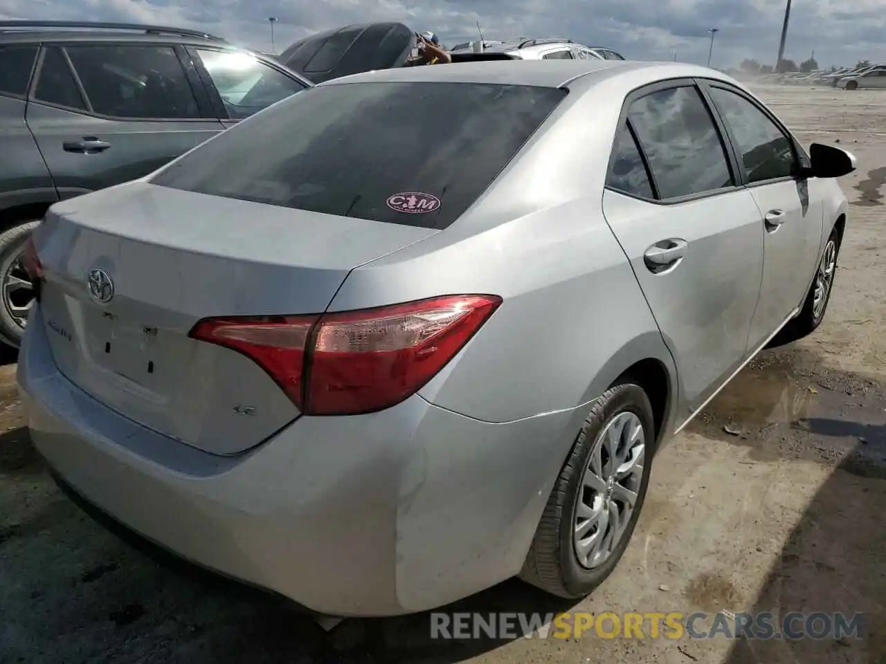 4 Photograph of a damaged car 5YFBURHE2KP948619 TOYOTA COROLLA 2019