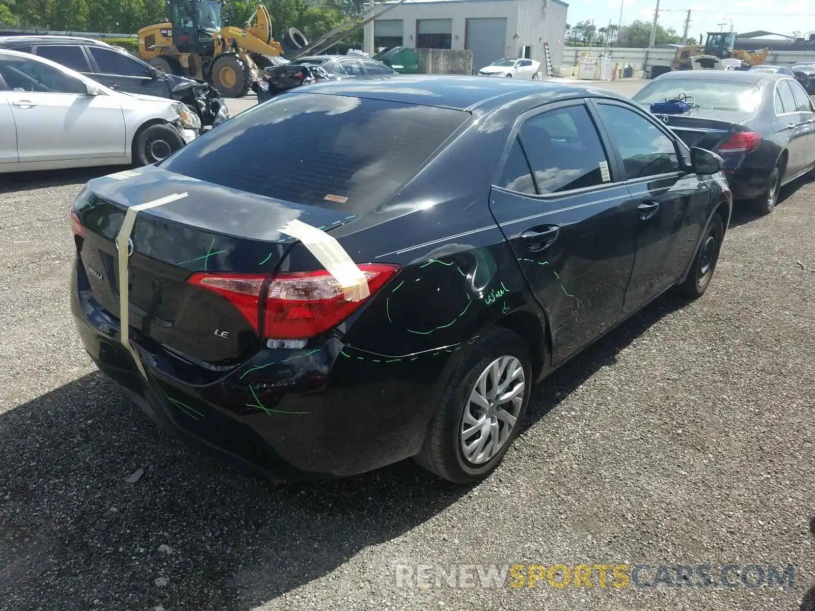 4 Photograph of a damaged car 5YFBURHE3KP858590 TOYOTA COROLLA 2019