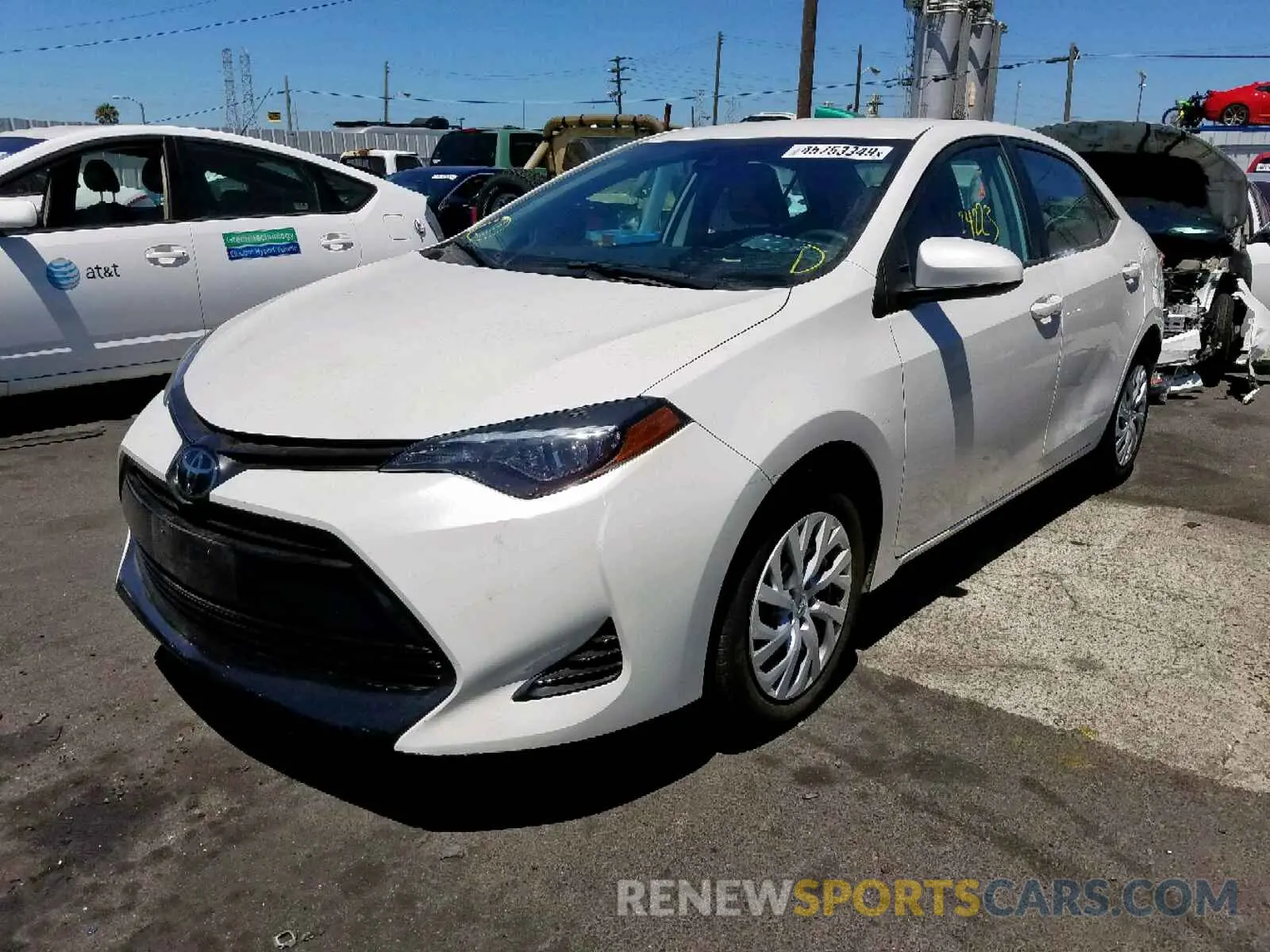 2 Photograph of a damaged car 5YFBURHE3KP859898 TOYOTA COROLLA 2019