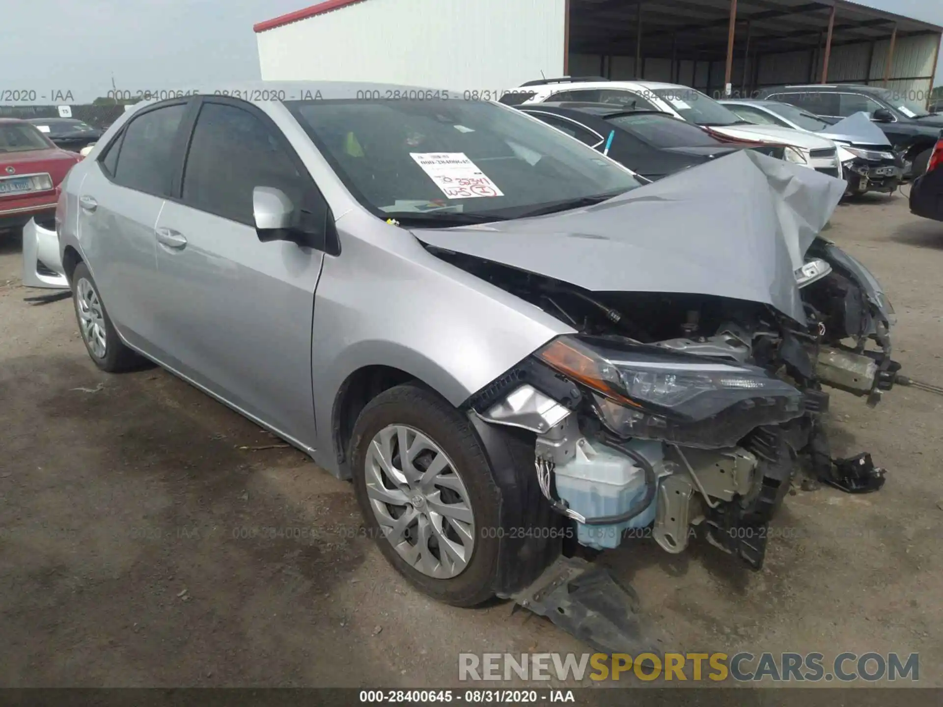 1 Photograph of a damaged car 5YFBURHE3KP860291 TOYOTA COROLLA 2019