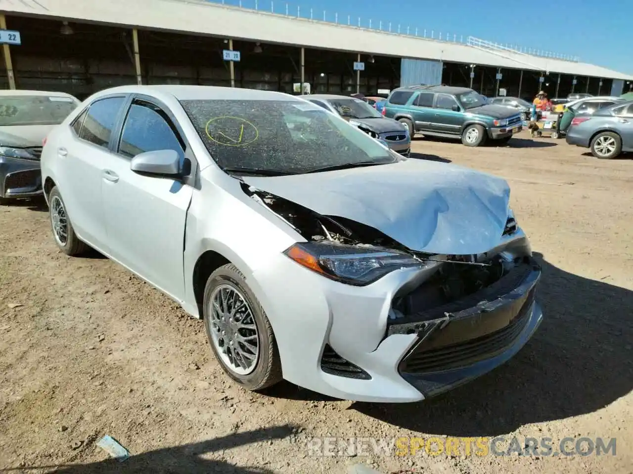 1 Photograph of a damaged car 5YFBURHE3KP860775 TOYOTA COROLLA 2019