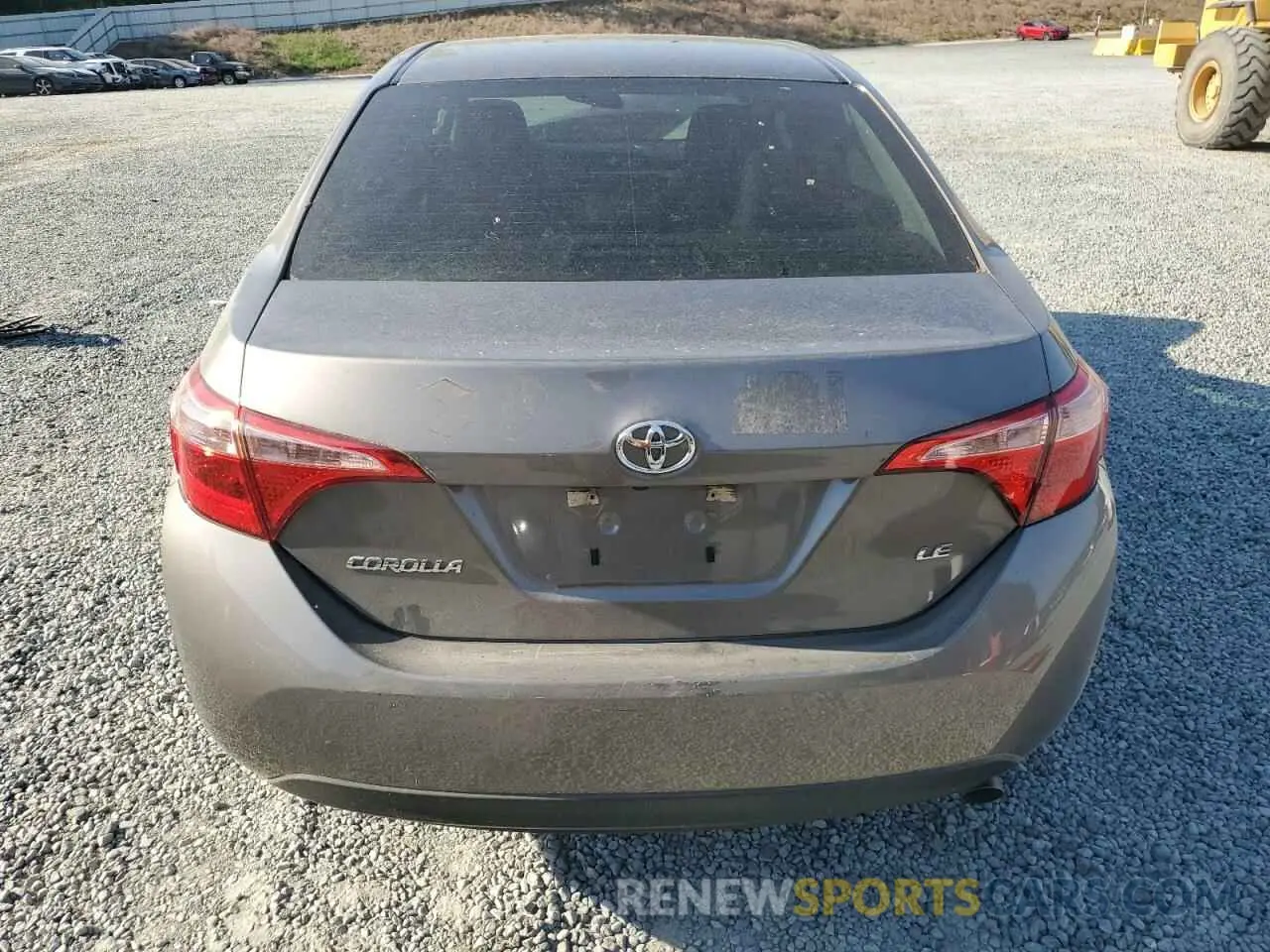 6 Photograph of a damaged car 5YFBURHE3KP860856 TOYOTA COROLLA 2019