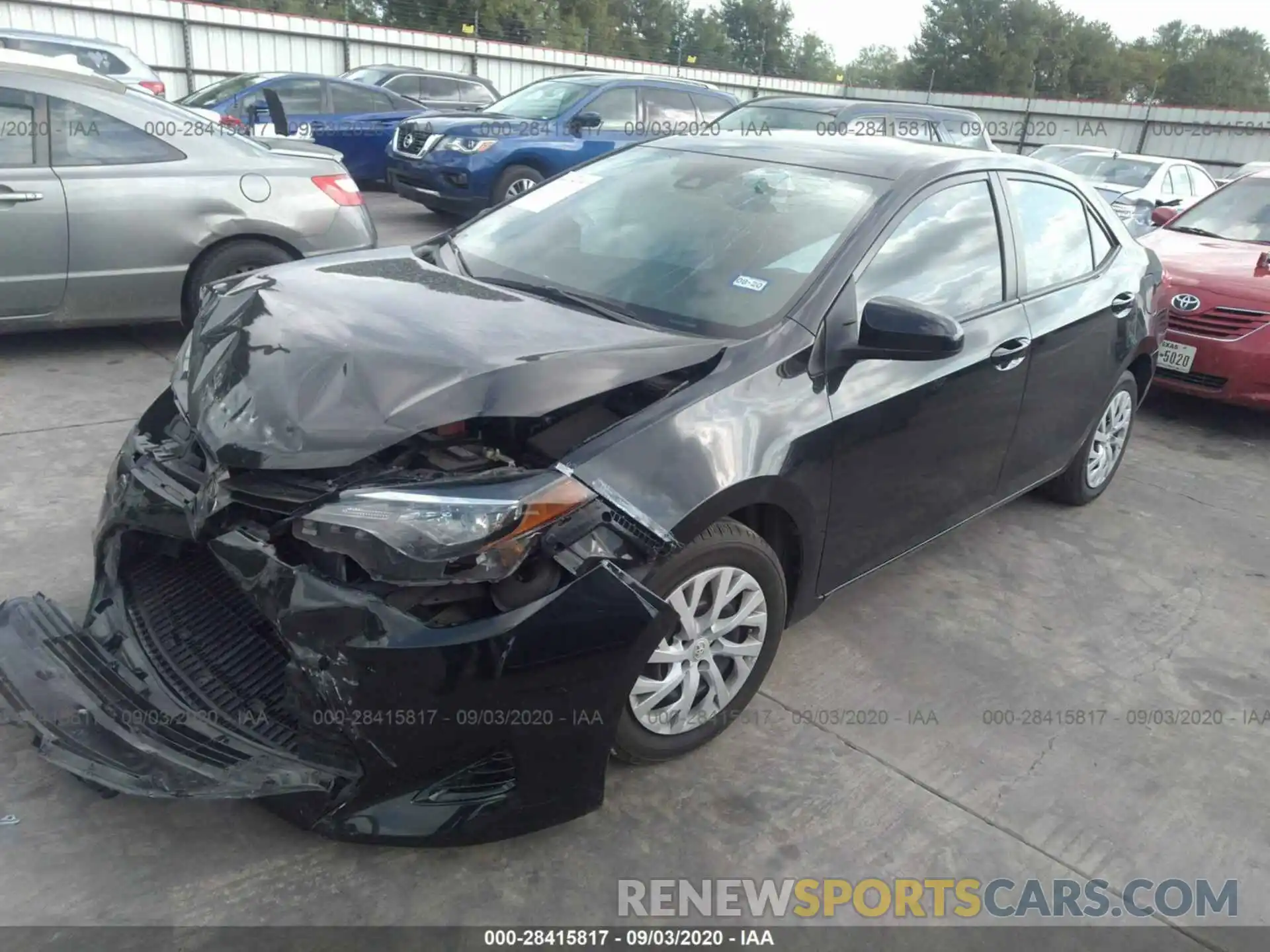 2 Photograph of a damaged car 5YFBURHE3KP860999 TOYOTA COROLLA 2019