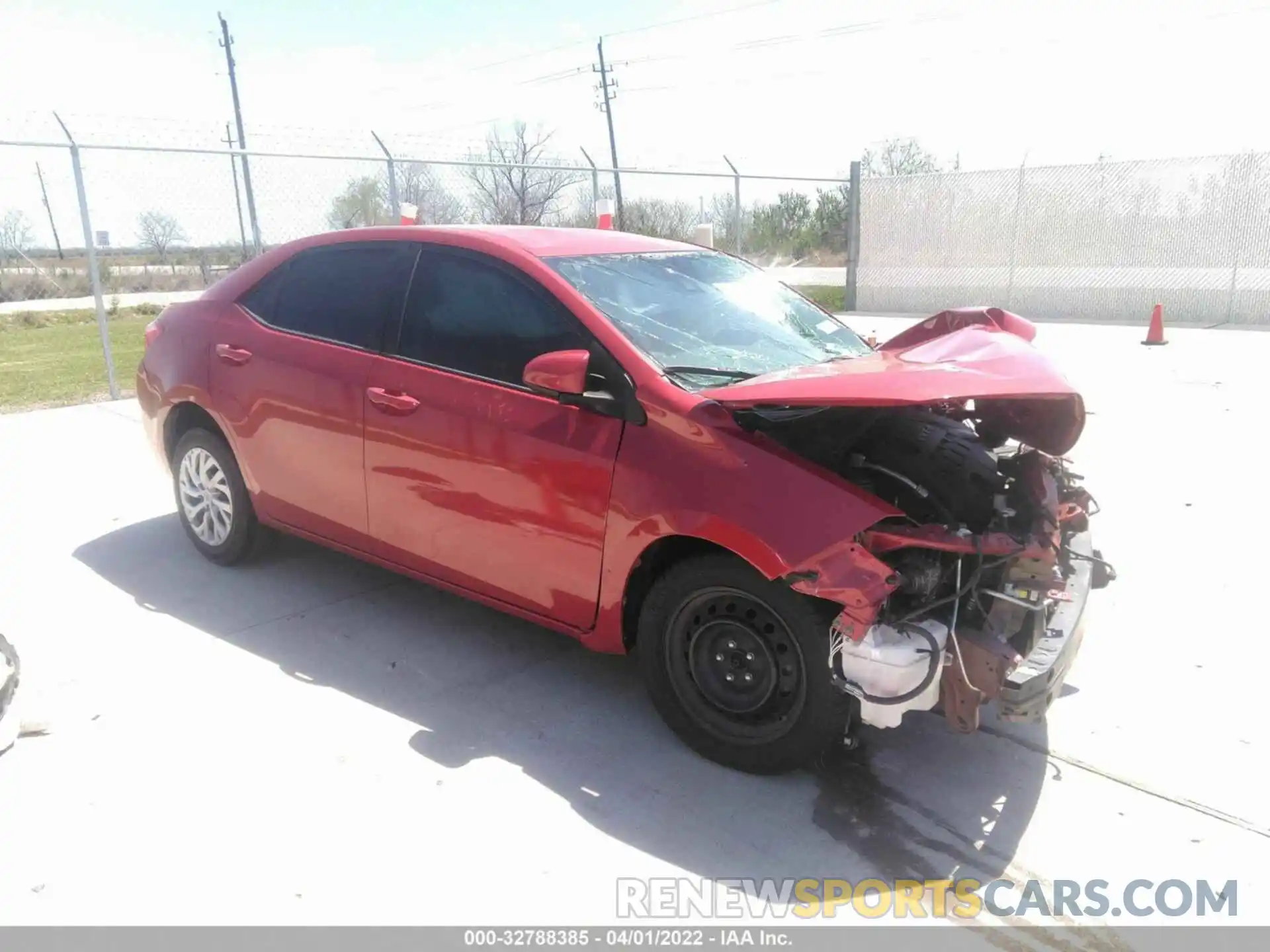 1 Photograph of a damaged car 5YFBURHE3KP861599 TOYOTA COROLLA 2019