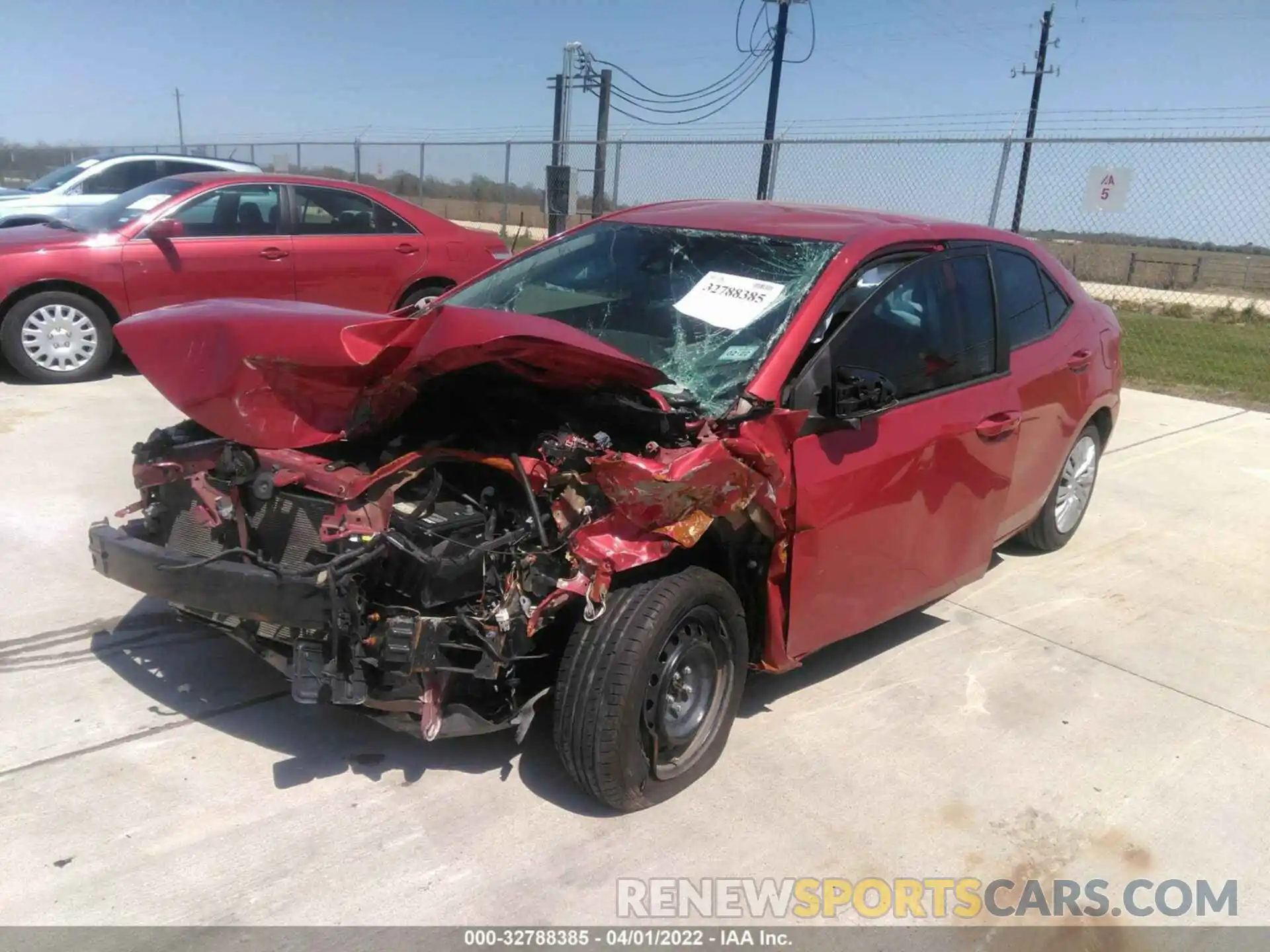 2 Photograph of a damaged car 5YFBURHE3KP861599 TOYOTA COROLLA 2019